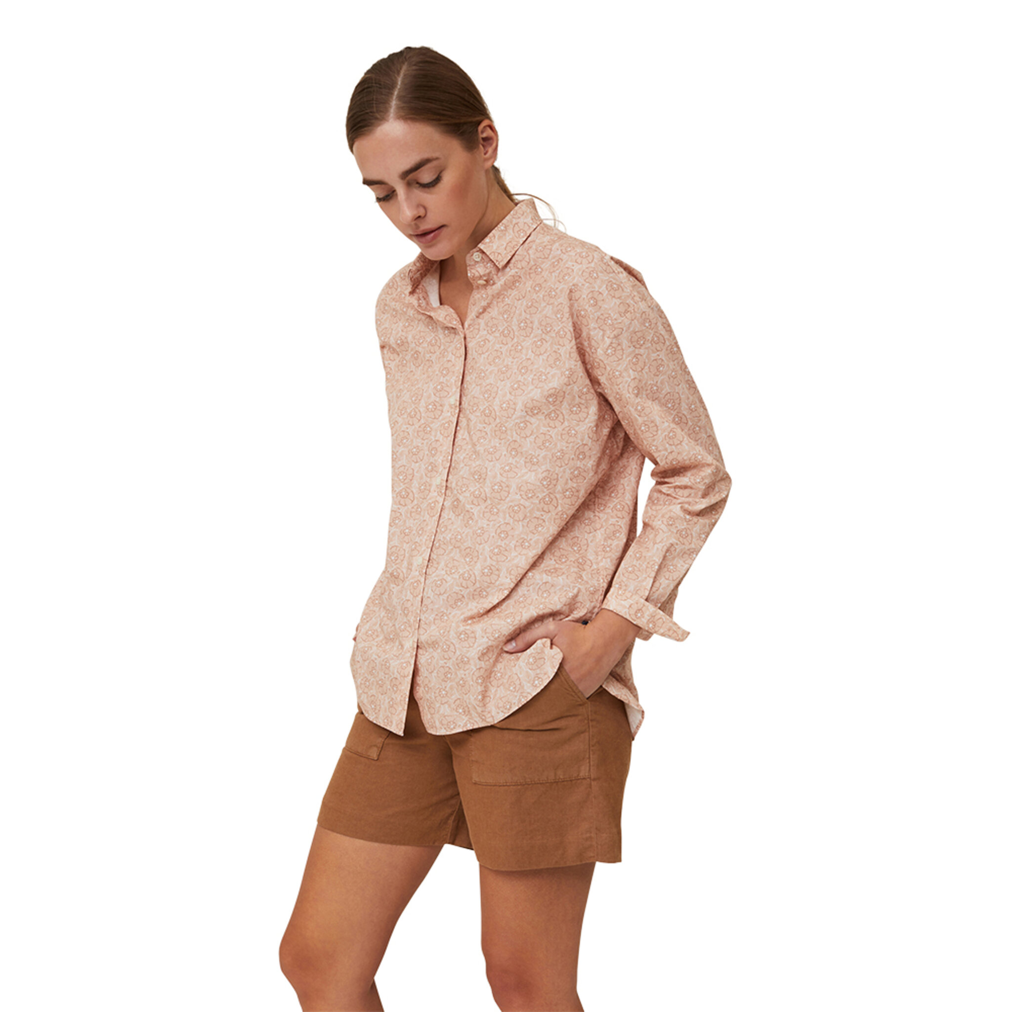 Edith Flower Poplin Shirt