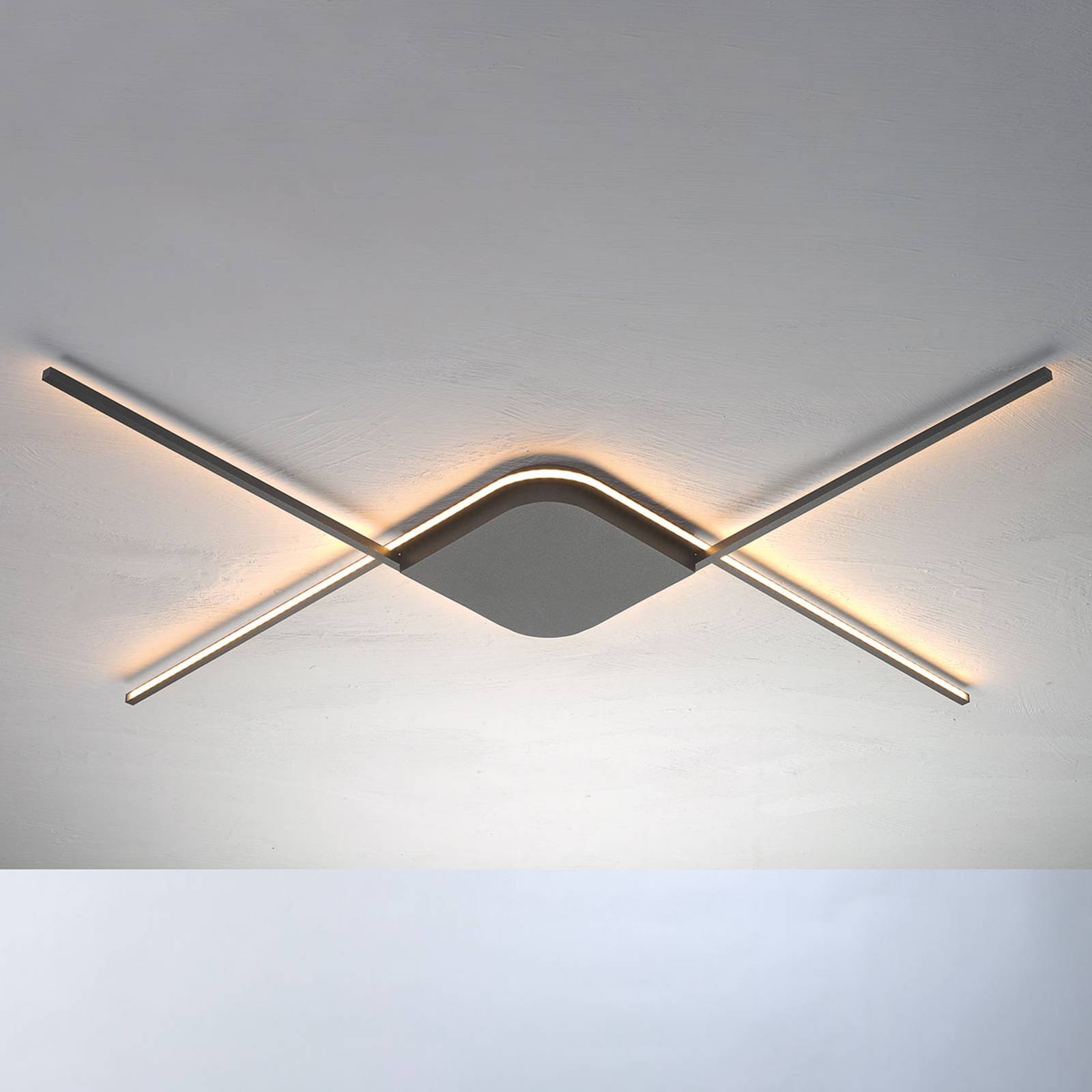 Bopp Less – LED-taklampa, antracit