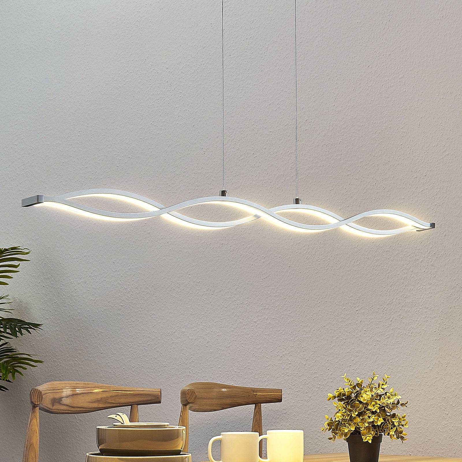 LED-balkpendellampan Roan, vågformad