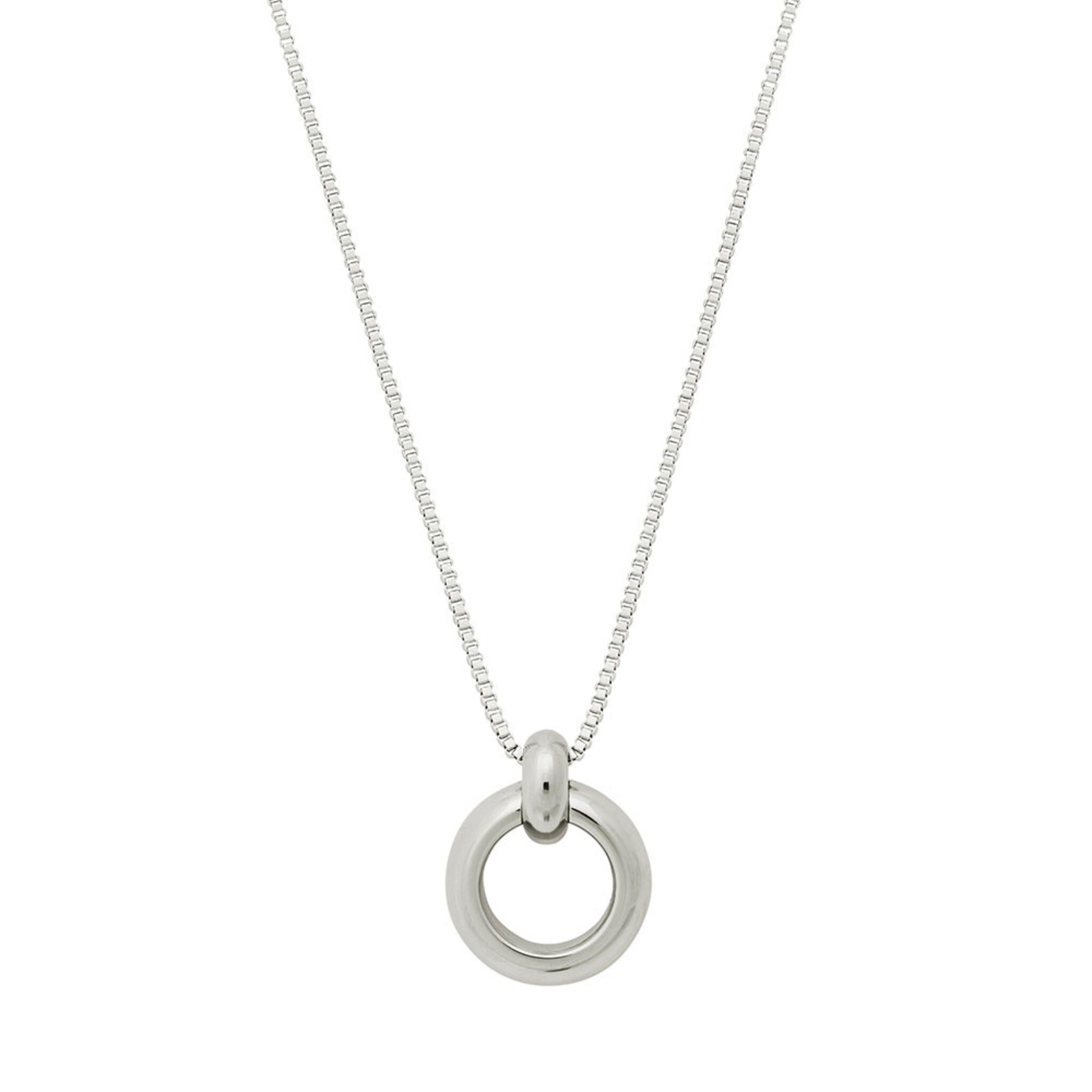 Enso Necklace L Steel , ONE SIZE