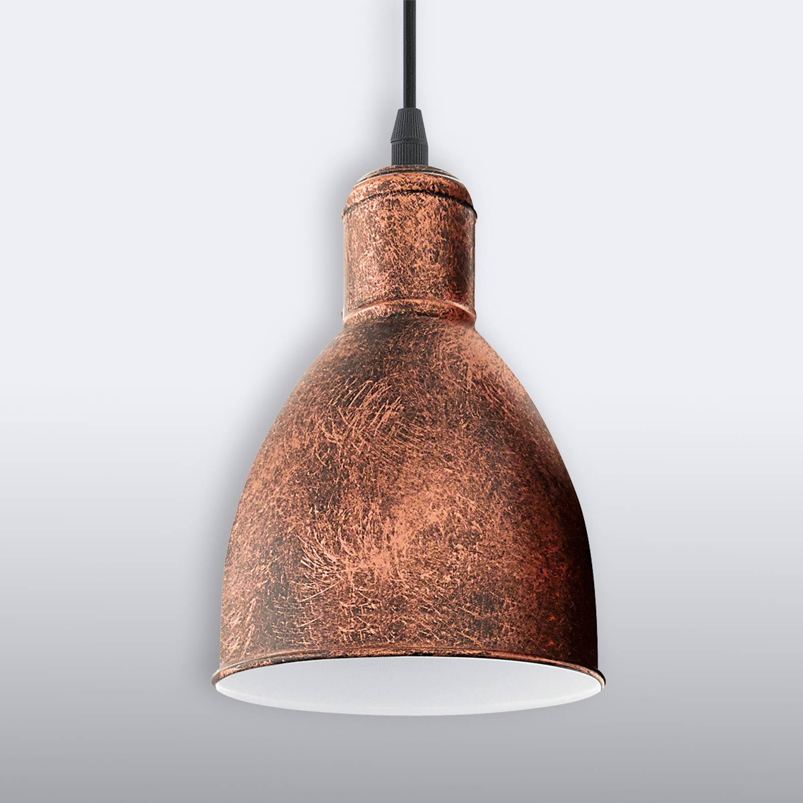Priddy 1 vintagependellampa 1 lampa, koppar antik