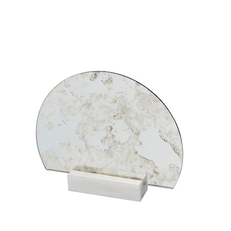 Spegel Half Moon Marmor Antik