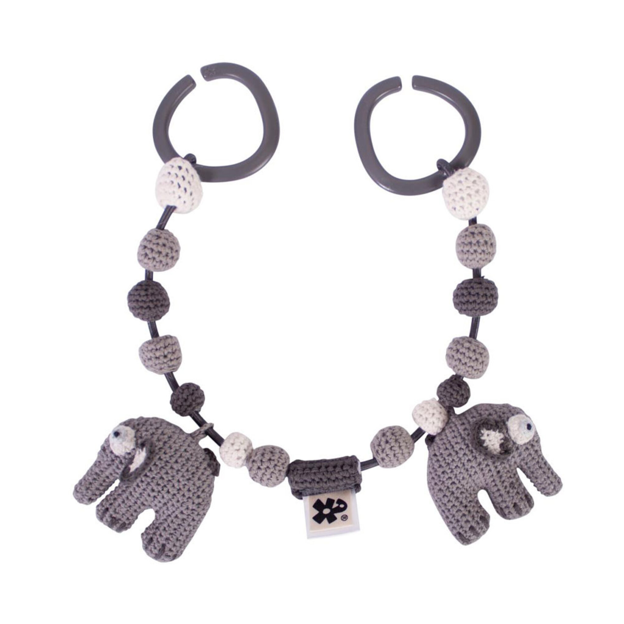 Barnvagnshänge, elefanten Fanto, Classic grey
