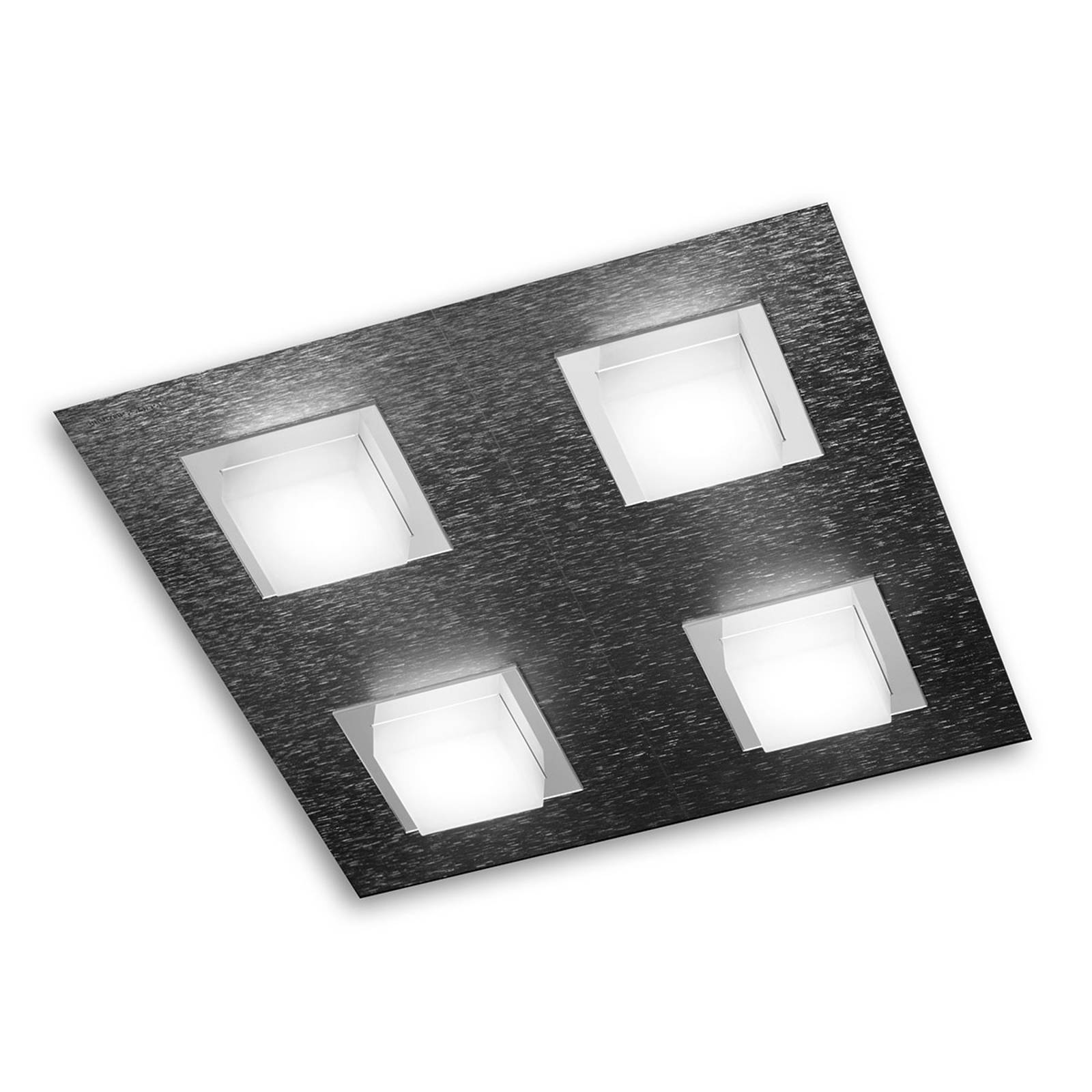 GROSSMANN Basic LED-taklampa, 4 lampor, antracit