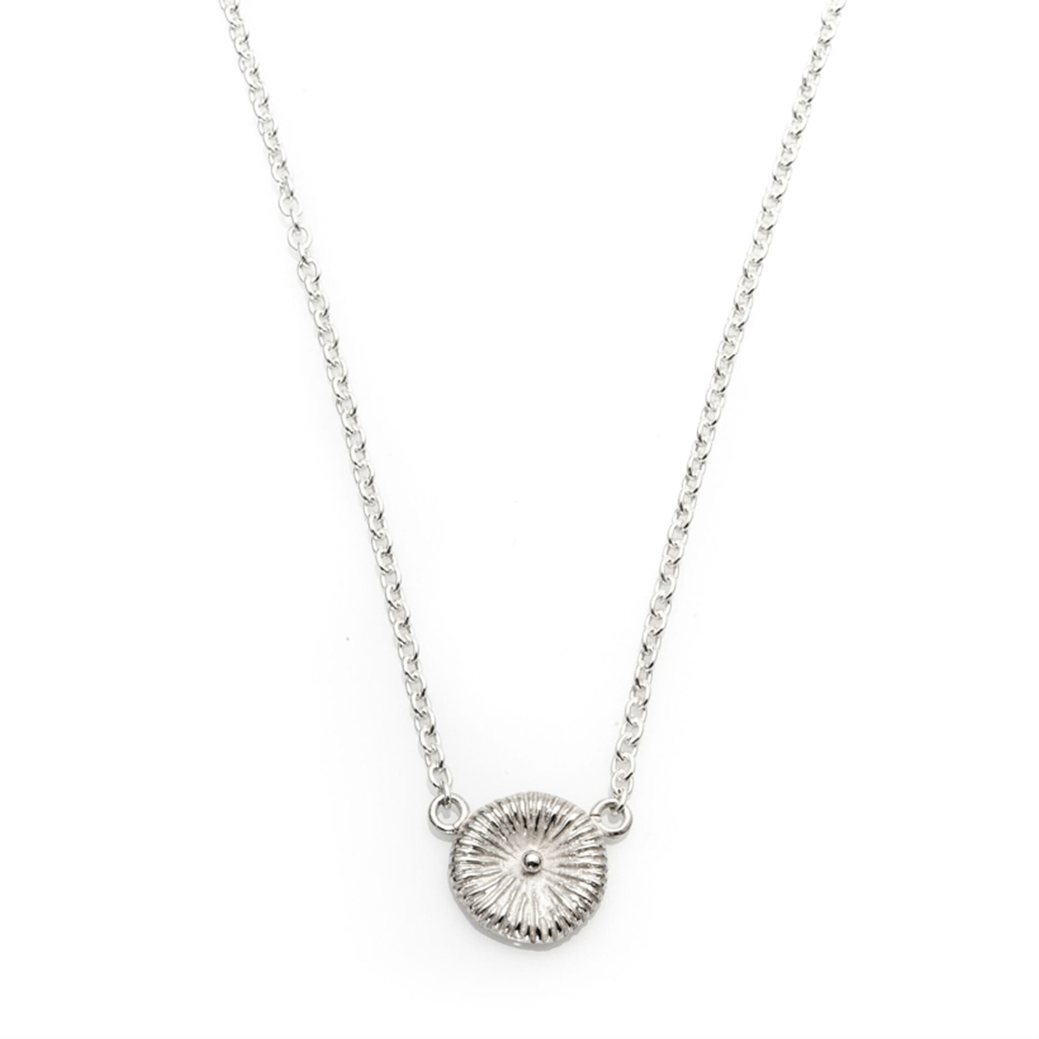 Halsband Knappfossil av Annika Gustavsson, silver