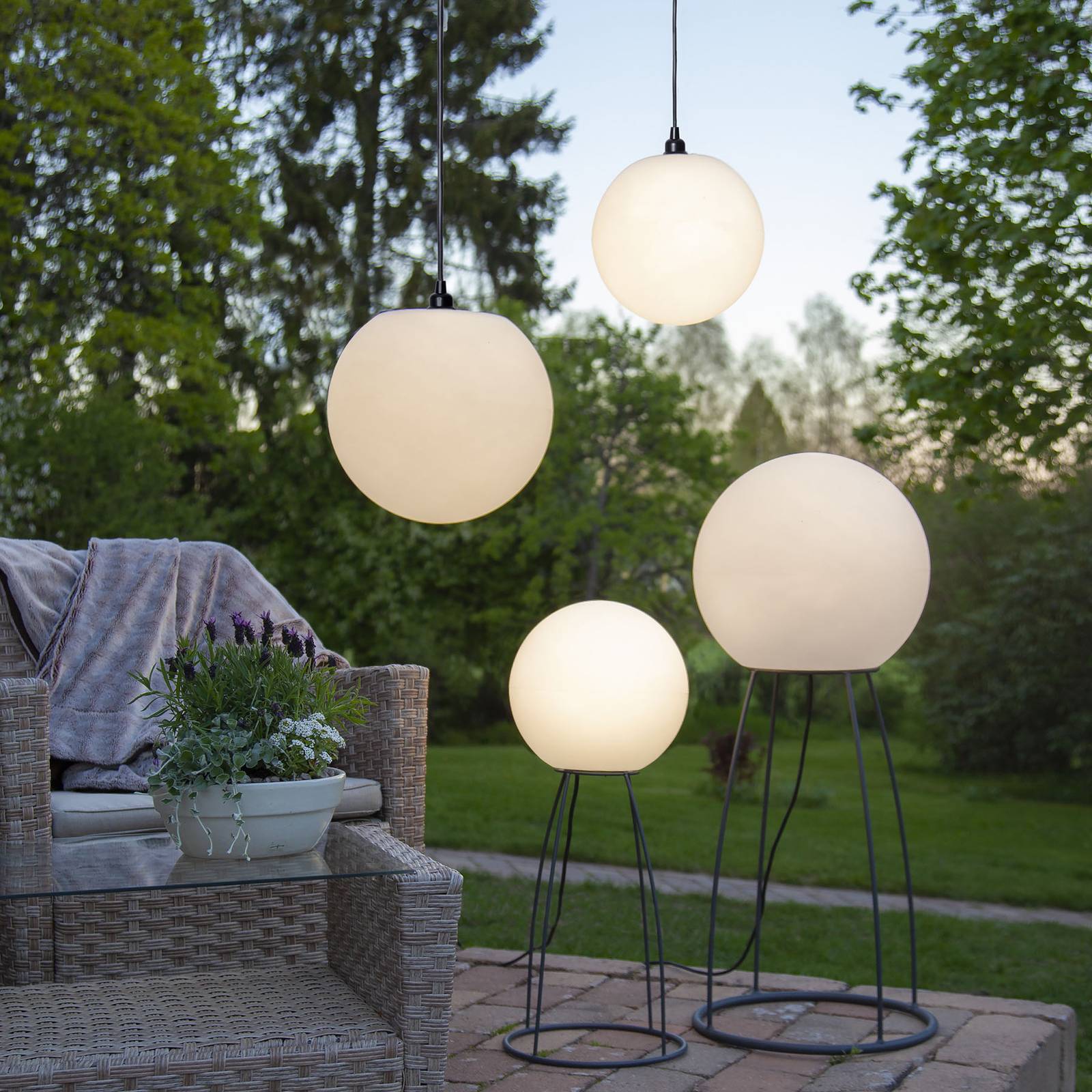 Lampskärm Mallorca utan uttag, Ø 28 cm