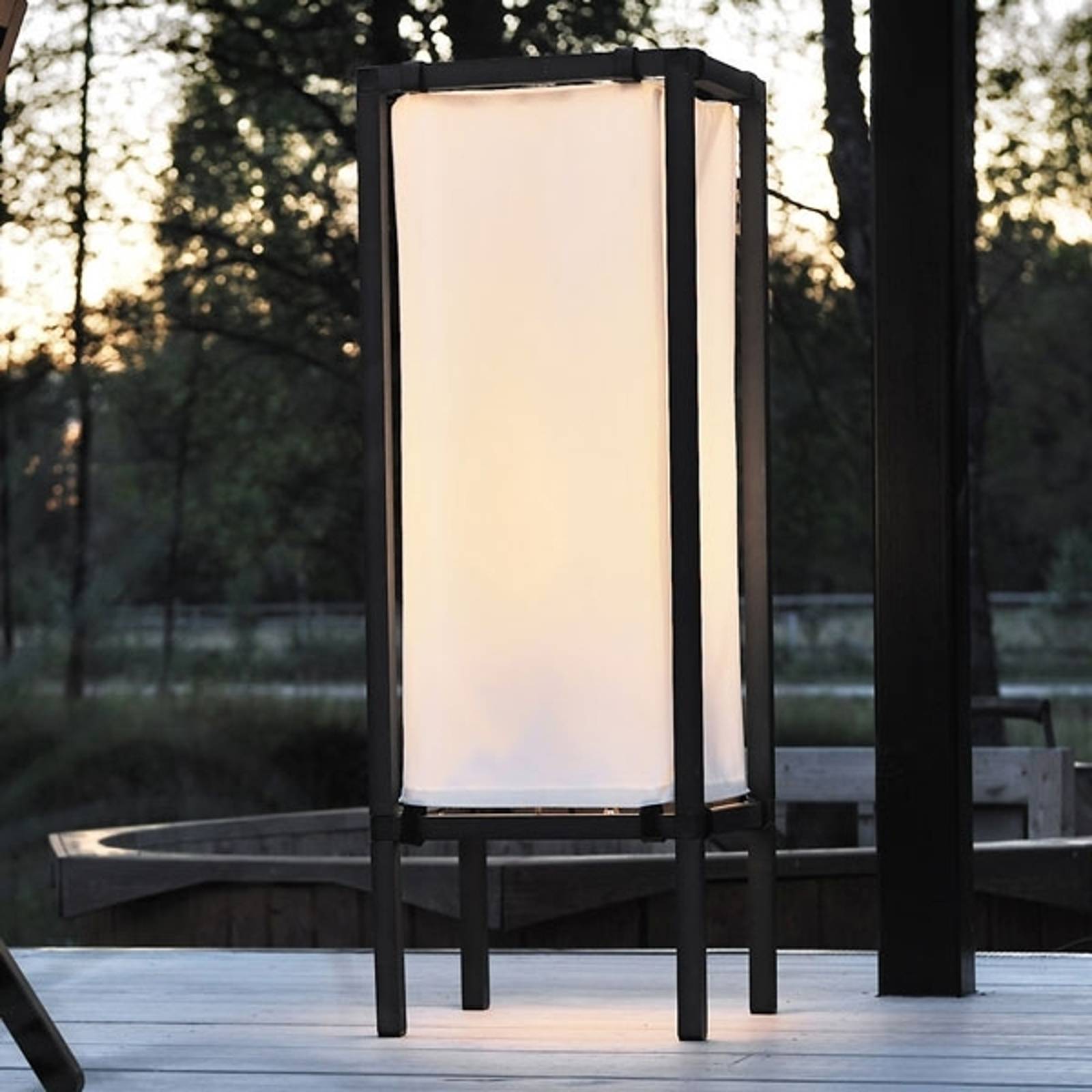Modern golvlampa NEW PALERMO i textil