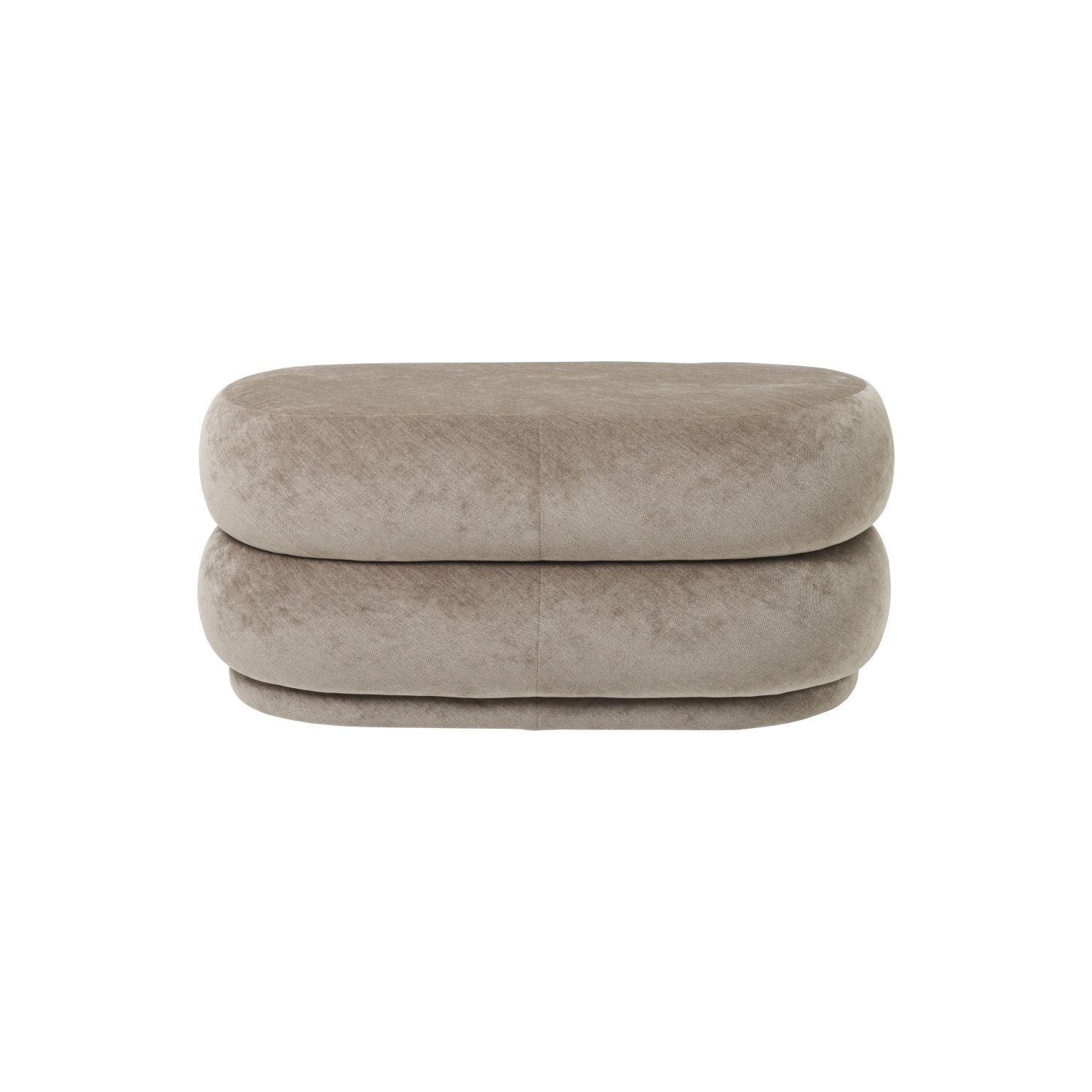 Oval sittpuff Beige, Ferm Living