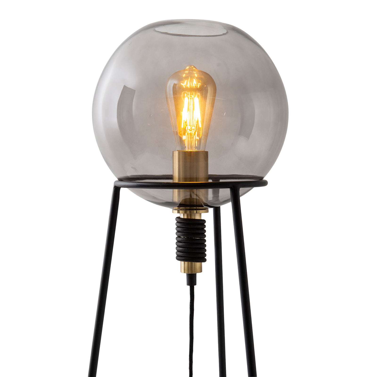 Bordslampa Stelo med skärm i form av en glaskula