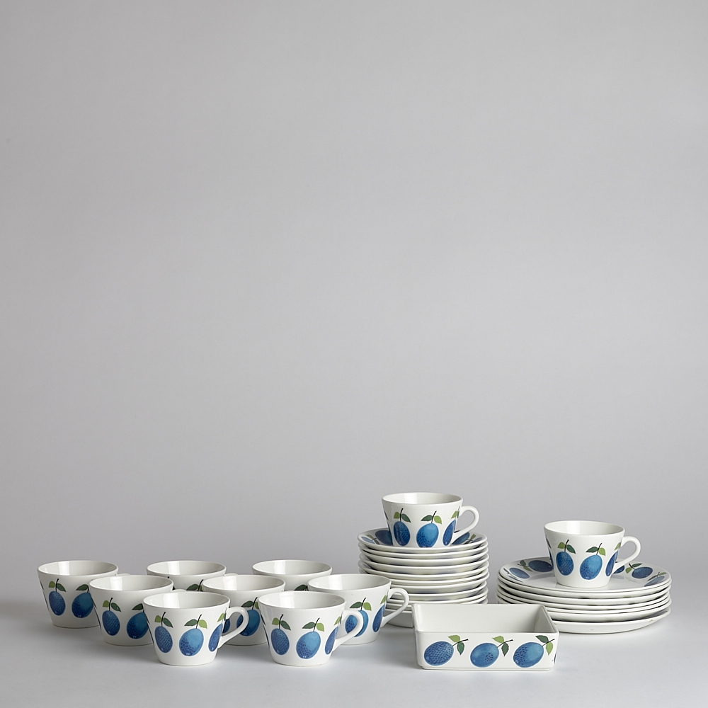 Vintage - SÅLD Kaffeservis Prunus 30 delar