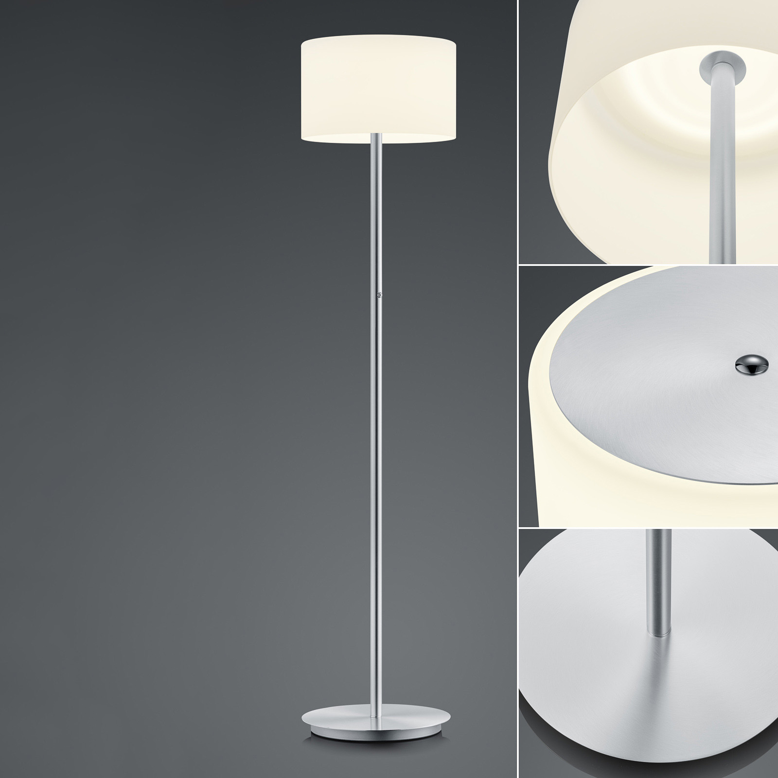 BANKAMP Grazia LED-golvlampa ZigBee nickel