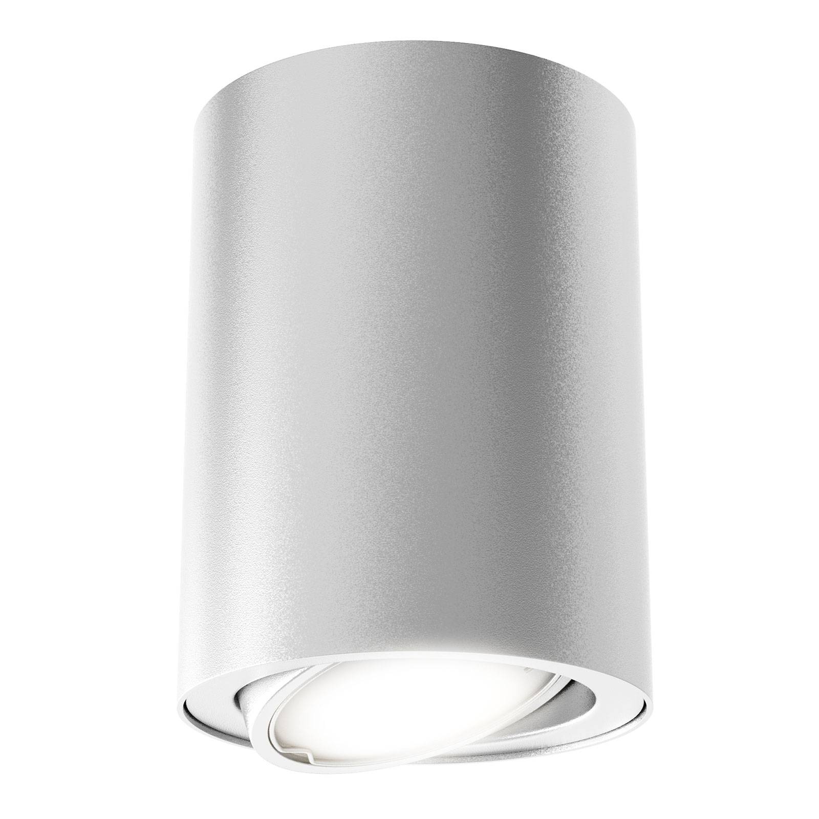LED-taklampa 7119 med GU10 lysdiod, silver