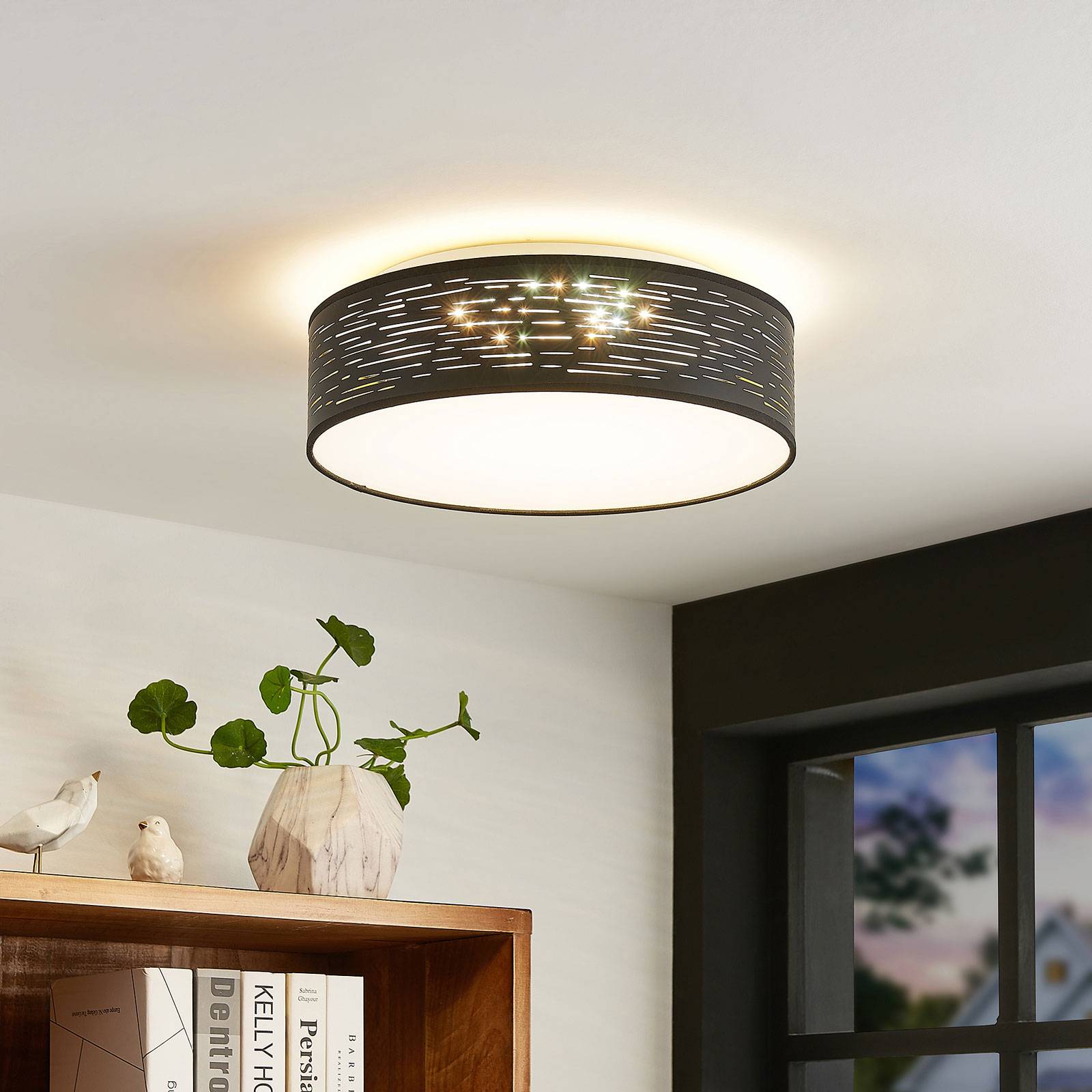 Lindby Iolyn LED-taklampa, Ø 38 cm