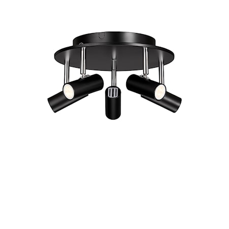 Cato 5-spot Mattsvart LED Dimbar