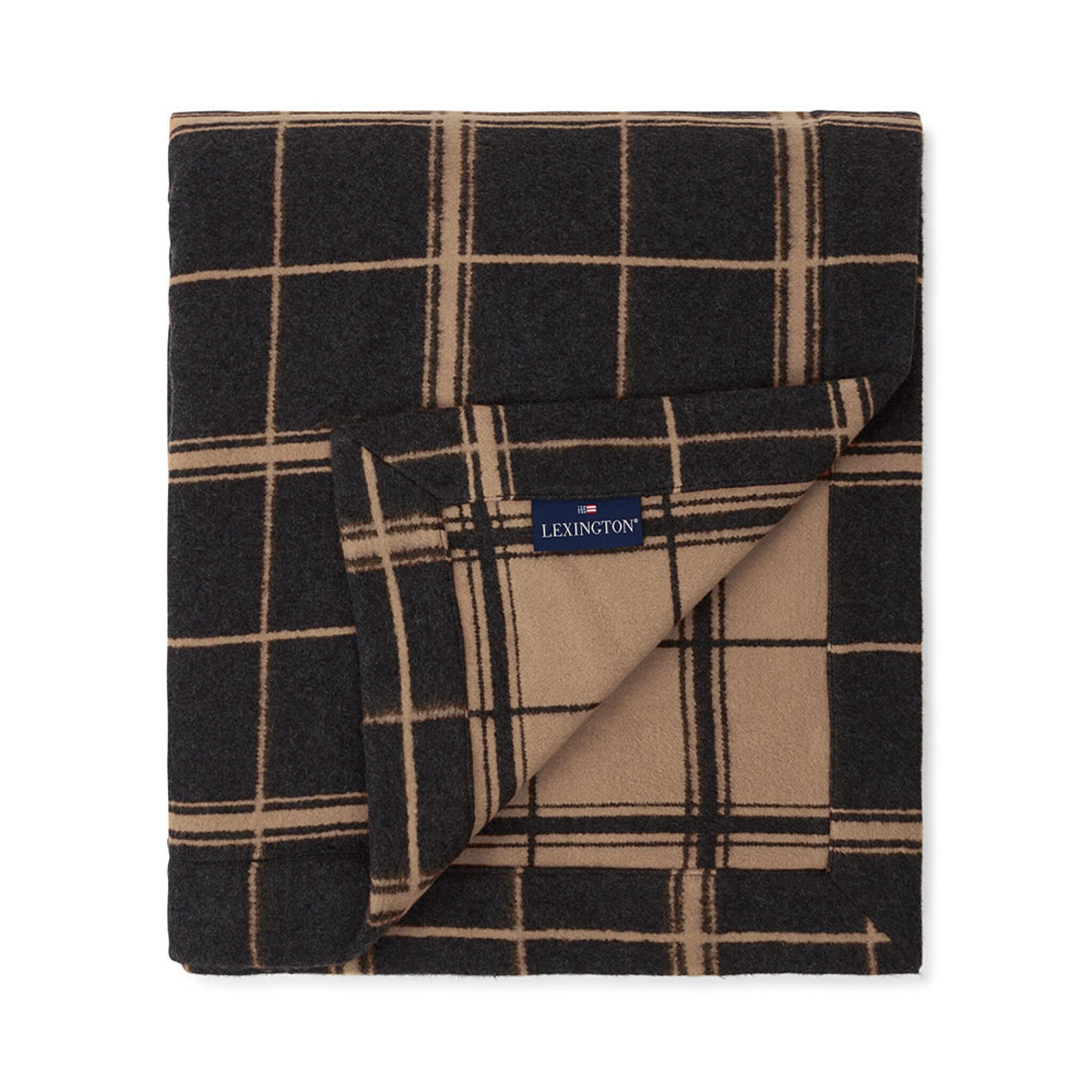 Bedspread Checked Brushed Organic Cotton