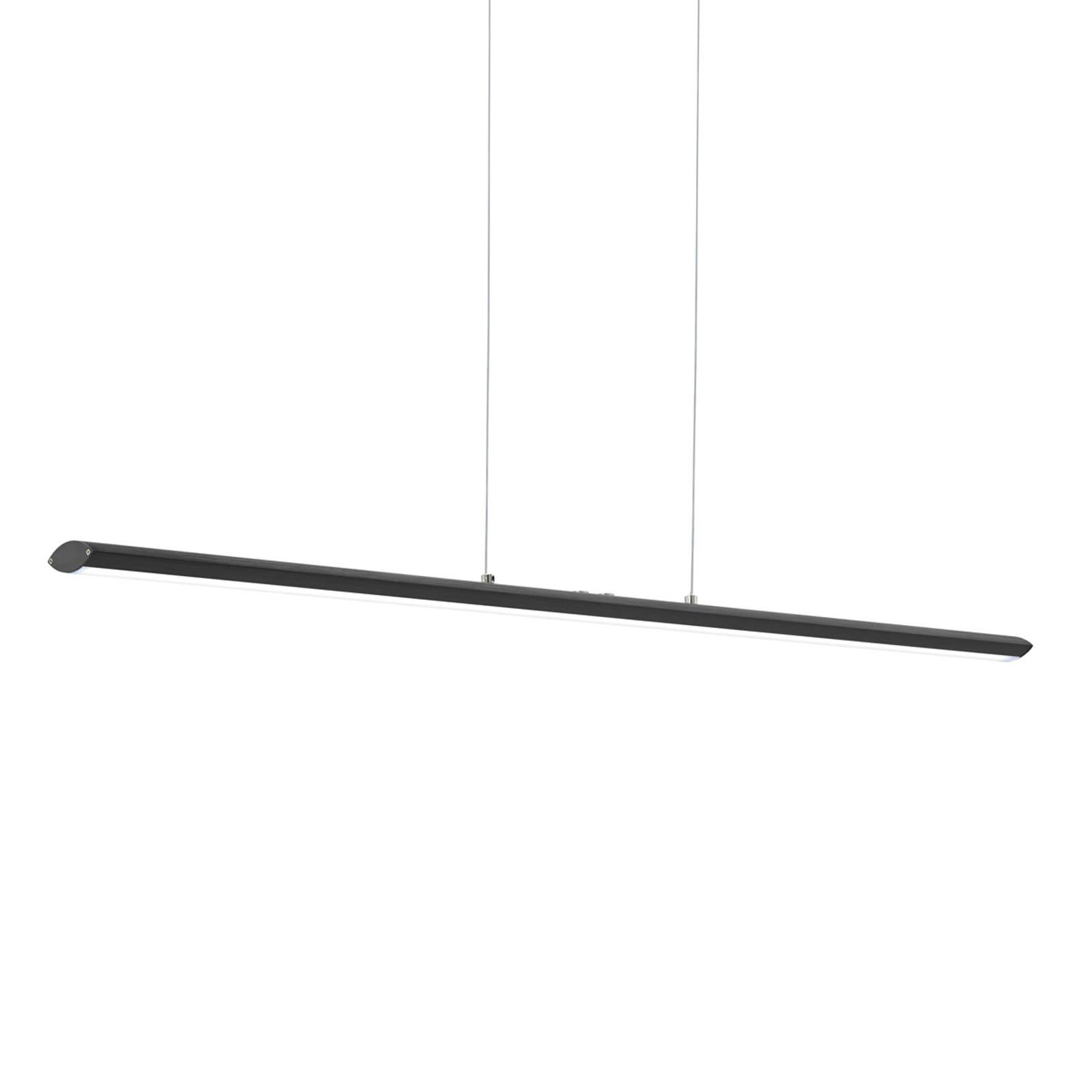 Svart LED-taklampa Pellaro, dimbar