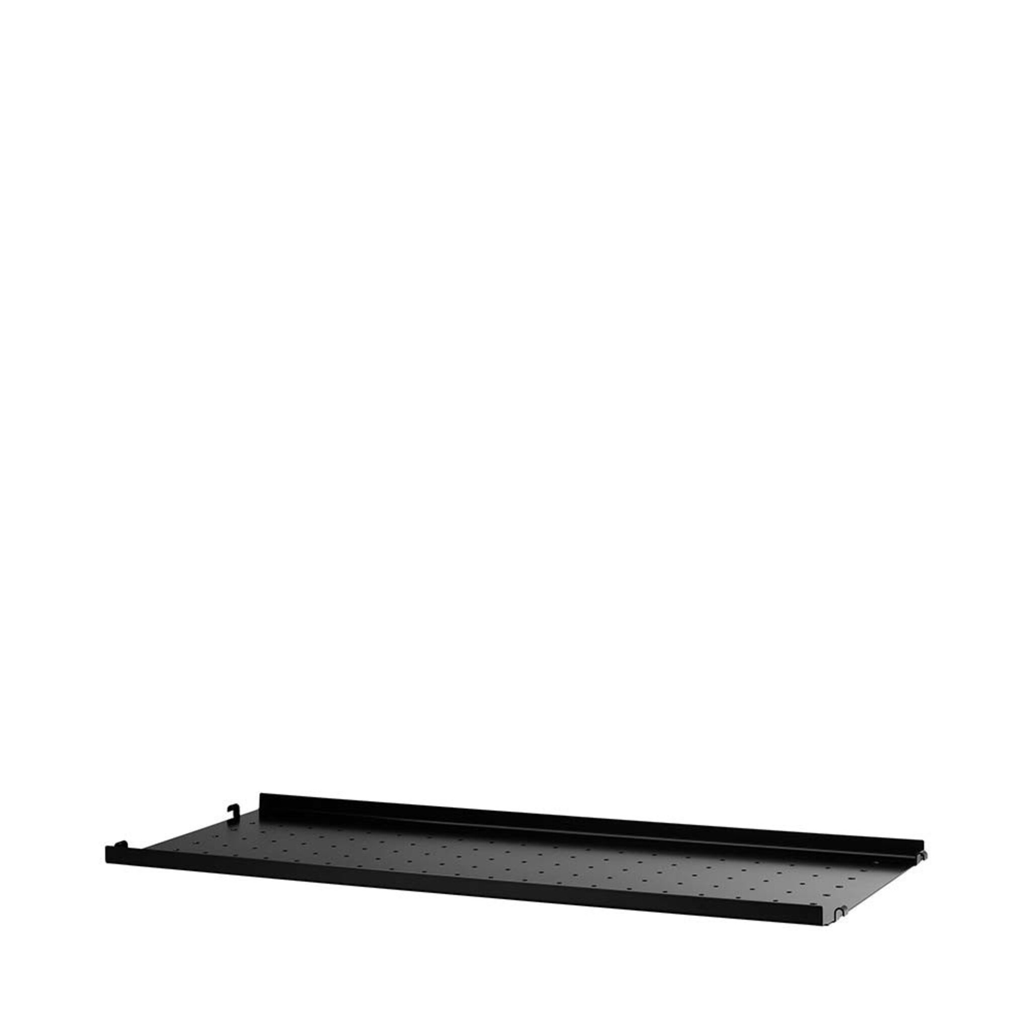 metallhyllplan låg kant b78 x d30 cm