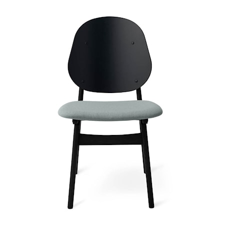 Noble Stol Minty Grey Svartlackad bok