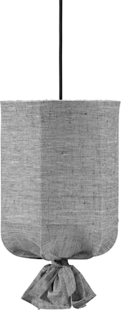 Round Outdoor Lin Gråsvart 30cm