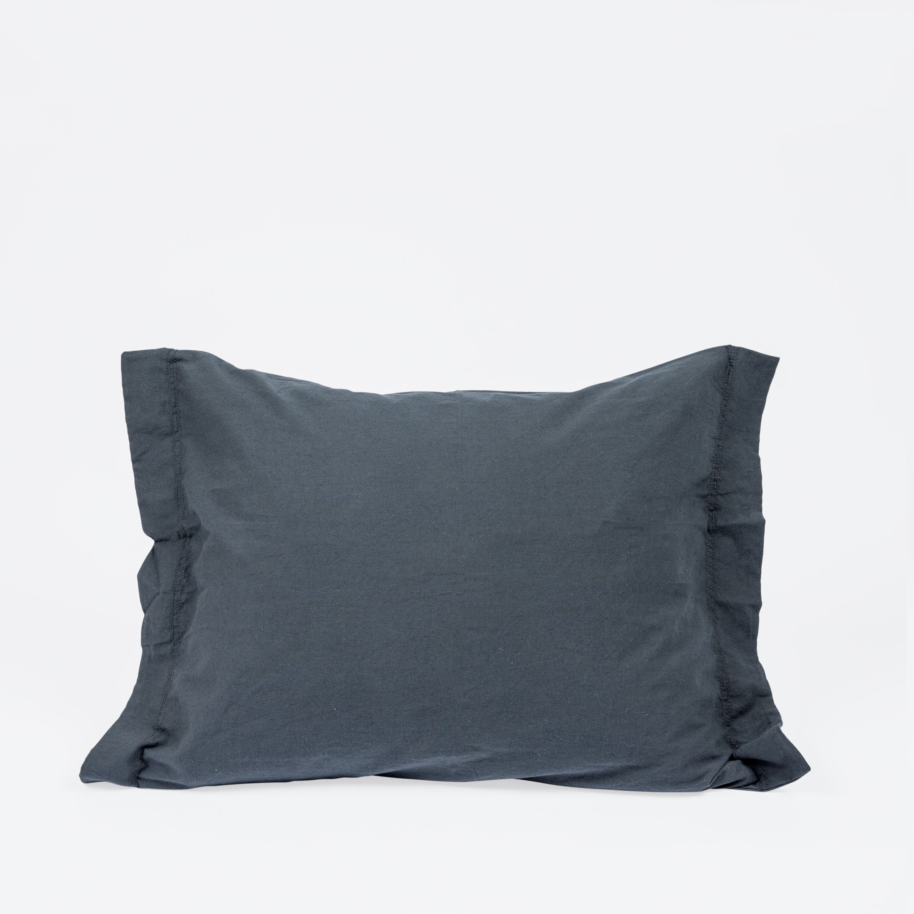 Örngott 50x60 cm Mörkgrå Blå