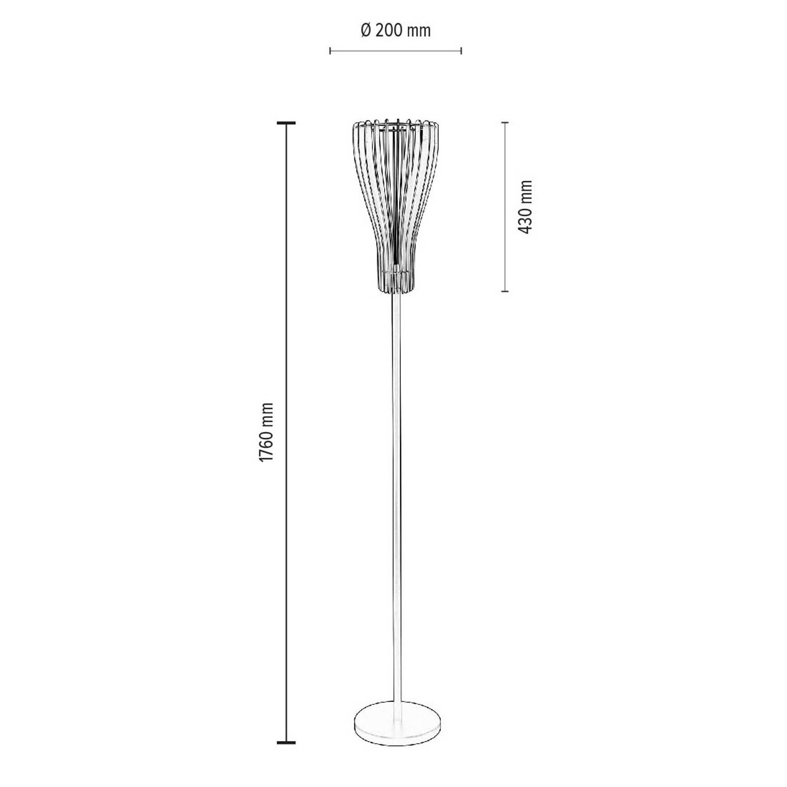 Envolight Furn golvlampa, metall/björkplywood