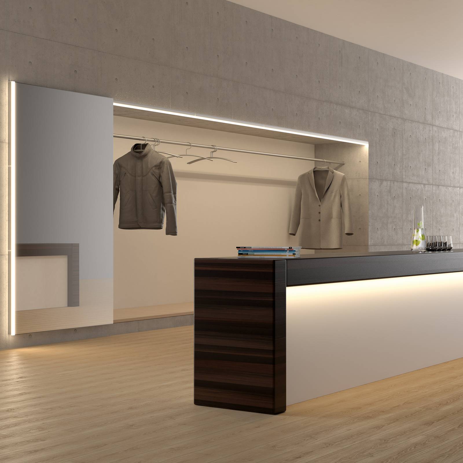 Siteco Combilite LED-F ljuslist längd 118 cm 830