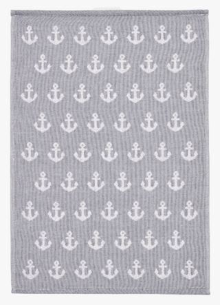 Anchor prydnadshandduk blå