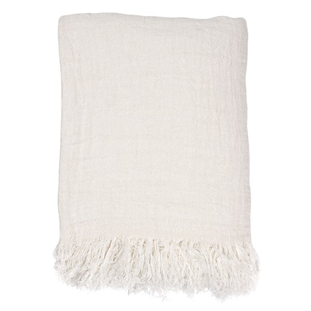 Linen Överkast White 270x270 cm