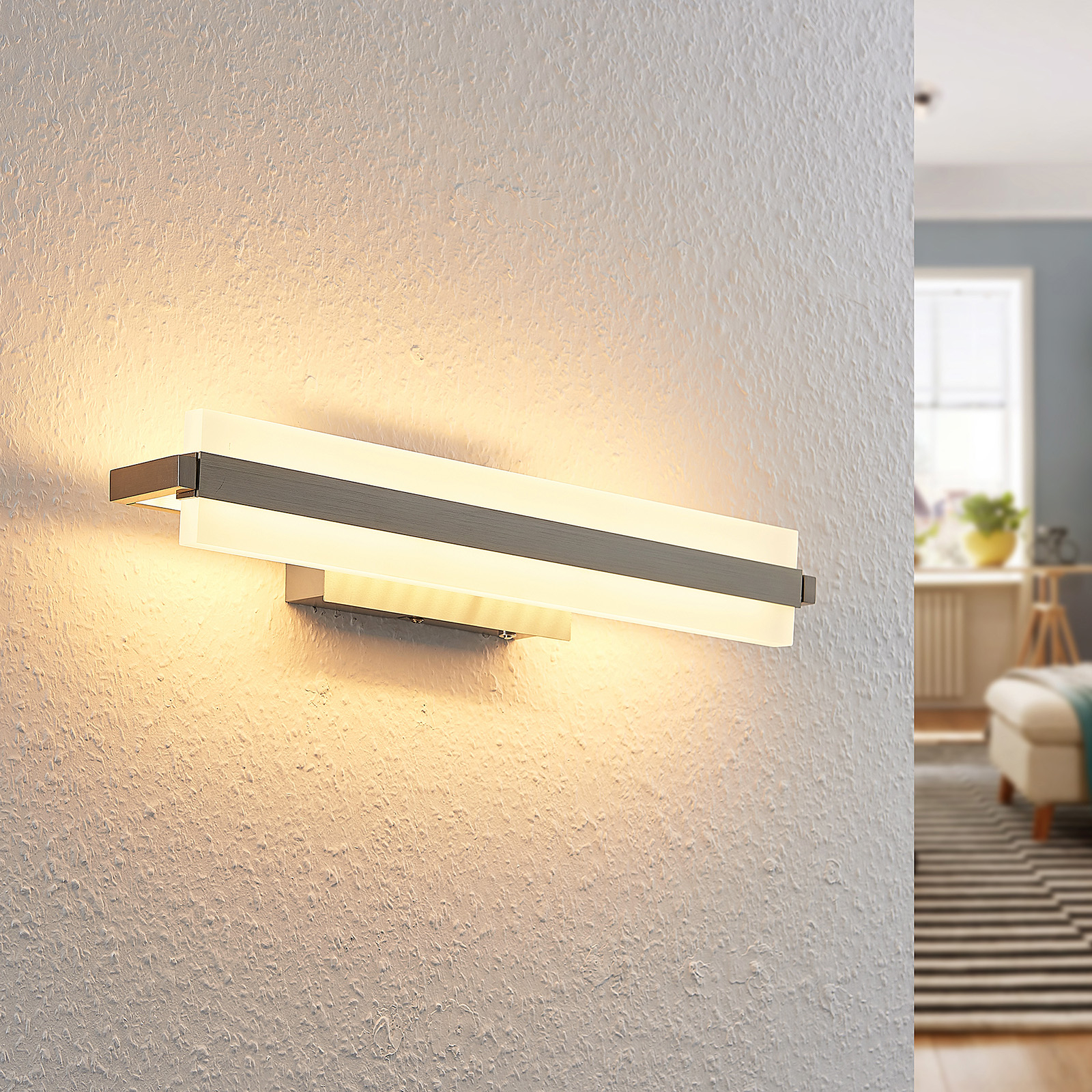 Lindby Vaska LED-spegellampa, 44 cm