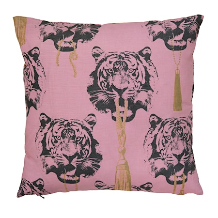 Kuddfodral Coco Tiger pink 60x60 cm