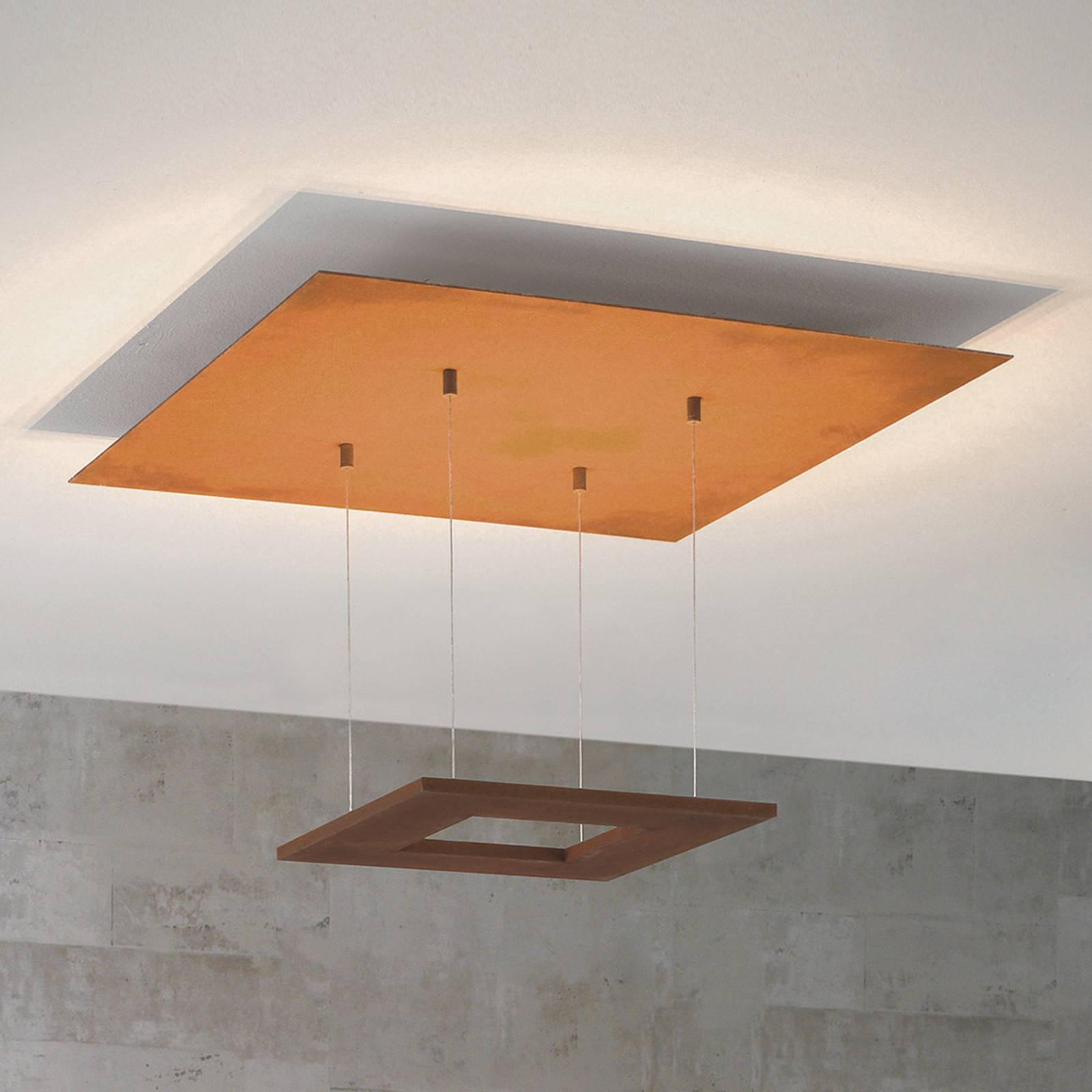 Escale Zen - LED-taklampa, 60 cm, rost