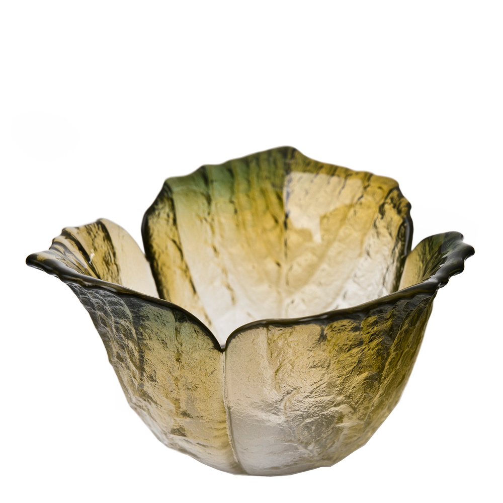 Målerås Glasbruk - Folia Ljuslykta Ø11,5 cm Grön