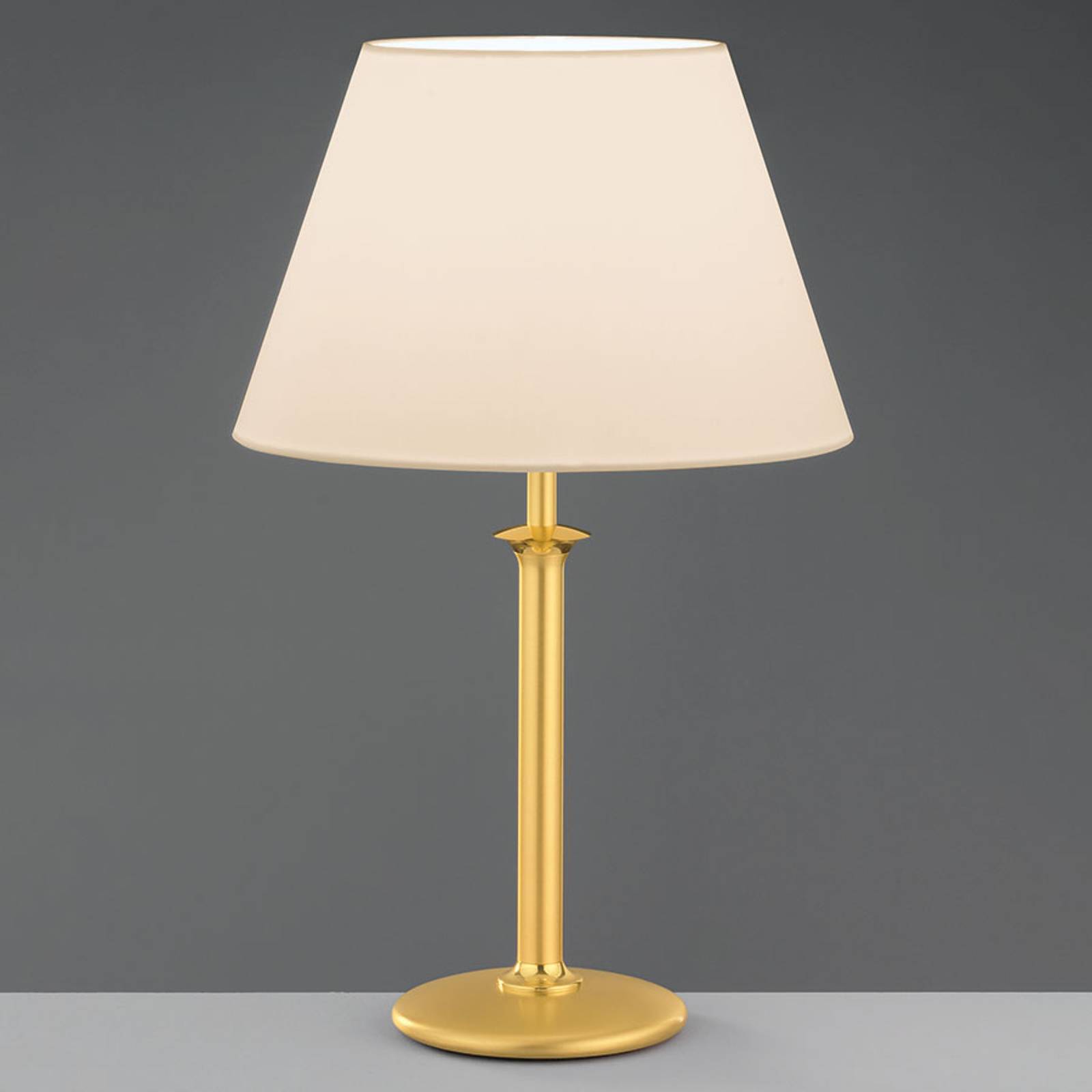 Chintz-bordslampa Royce 44 cm creme