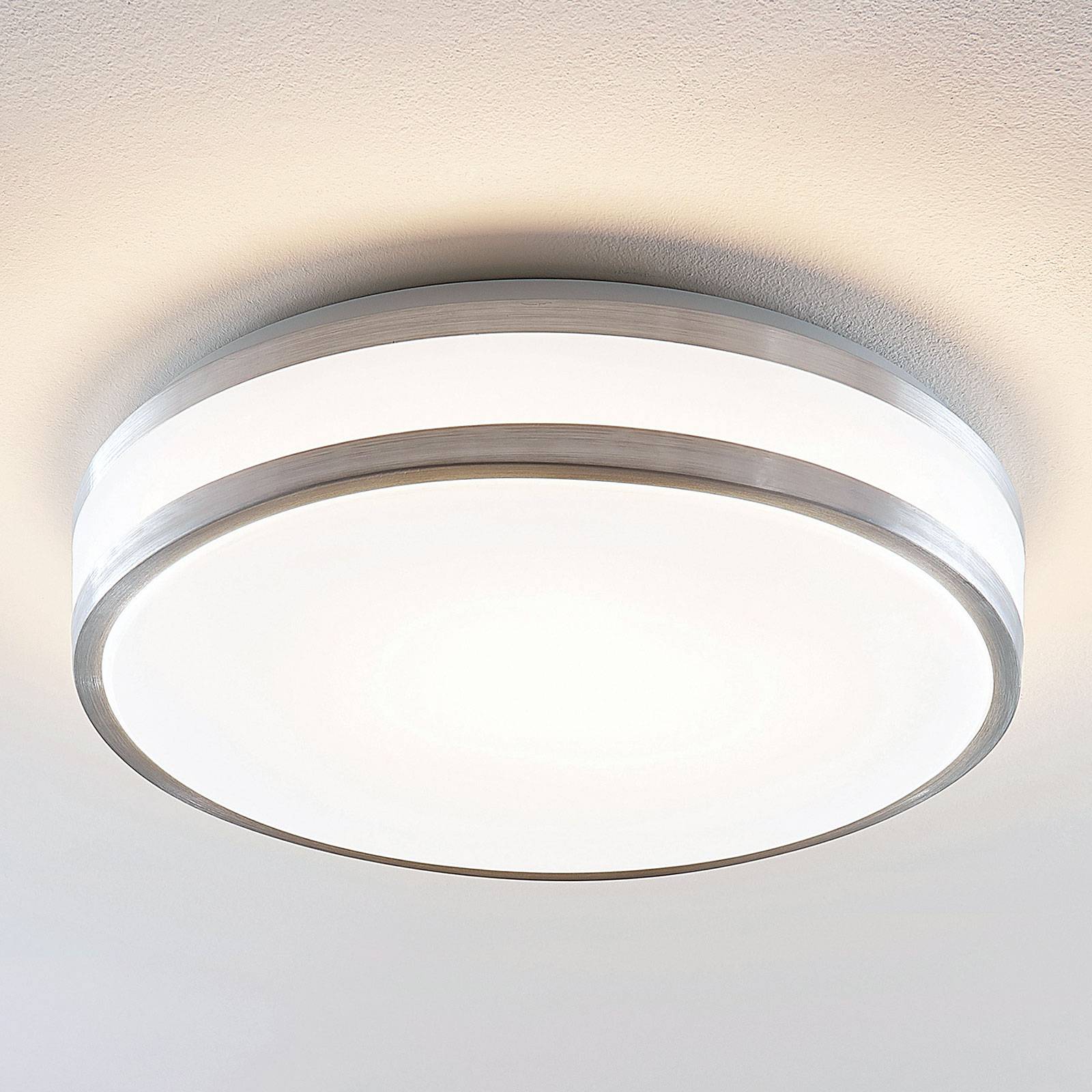 Lindby Nelia LED-taklampa i aluminium, rund, 41 cm