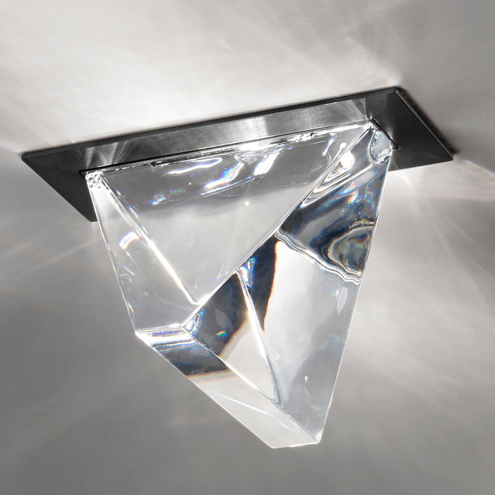 Fabbian Tripla - LED-takinbyggnadslampa antracit