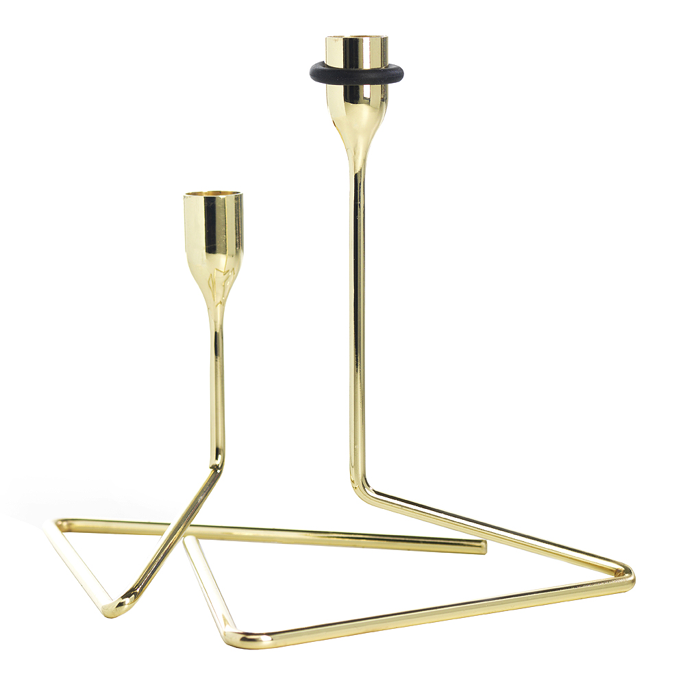 Born in Sweden - Puzzle Ljusstake 2 delar Guld