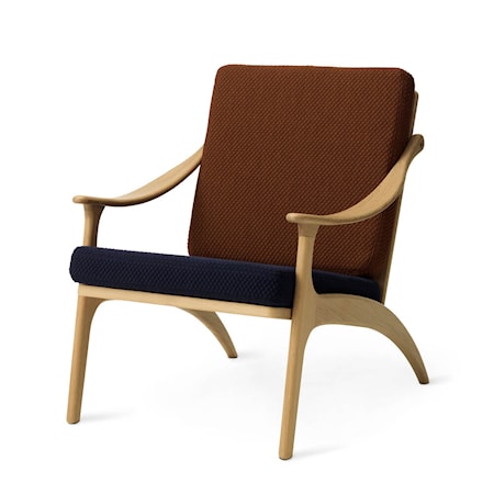 Lean Back Lounge Chair Royal blue/Spicy brown Ek