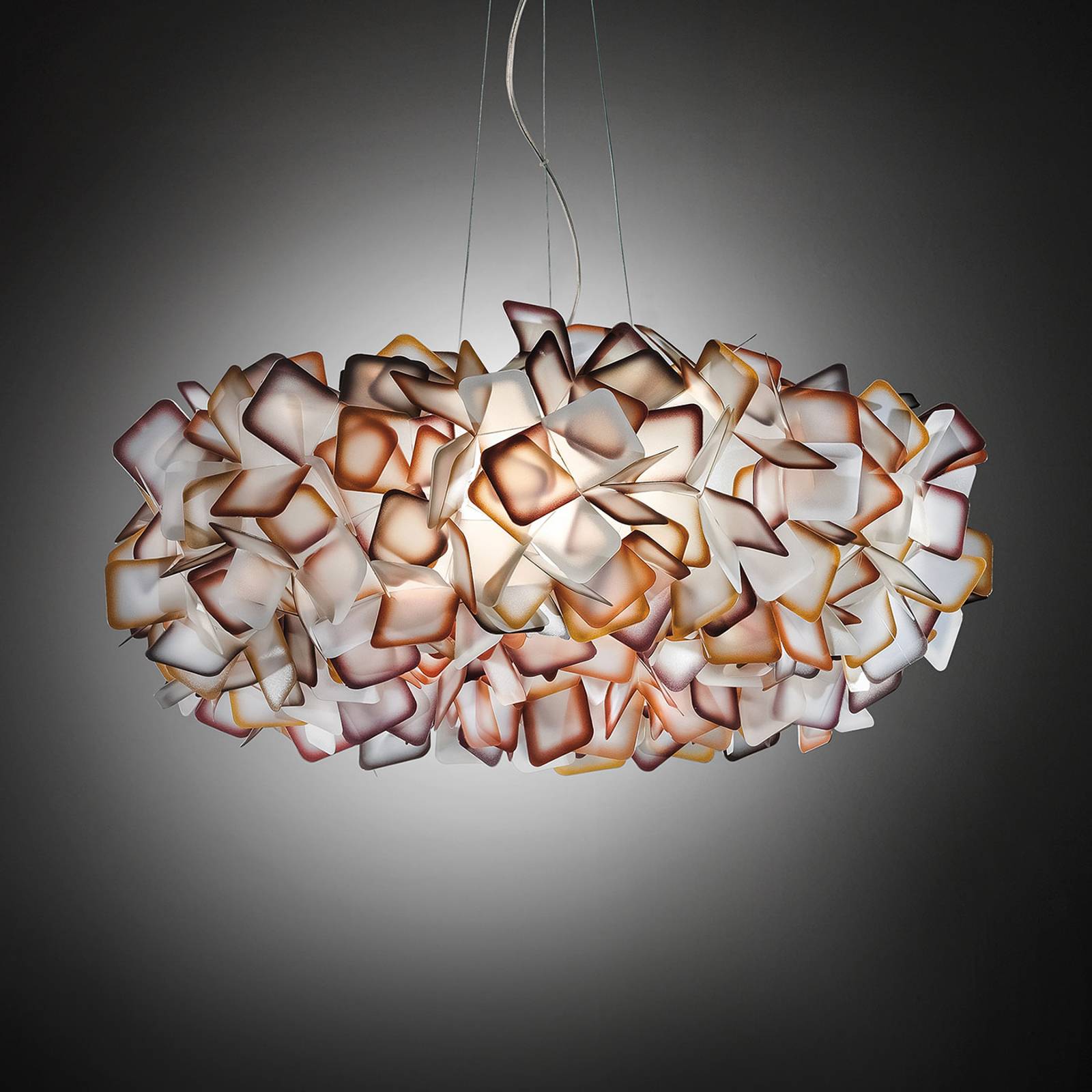 Slamp Clizia hänglampa, Ø 78 cm, orange