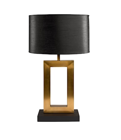 AREZZO table lamp antique brass/black