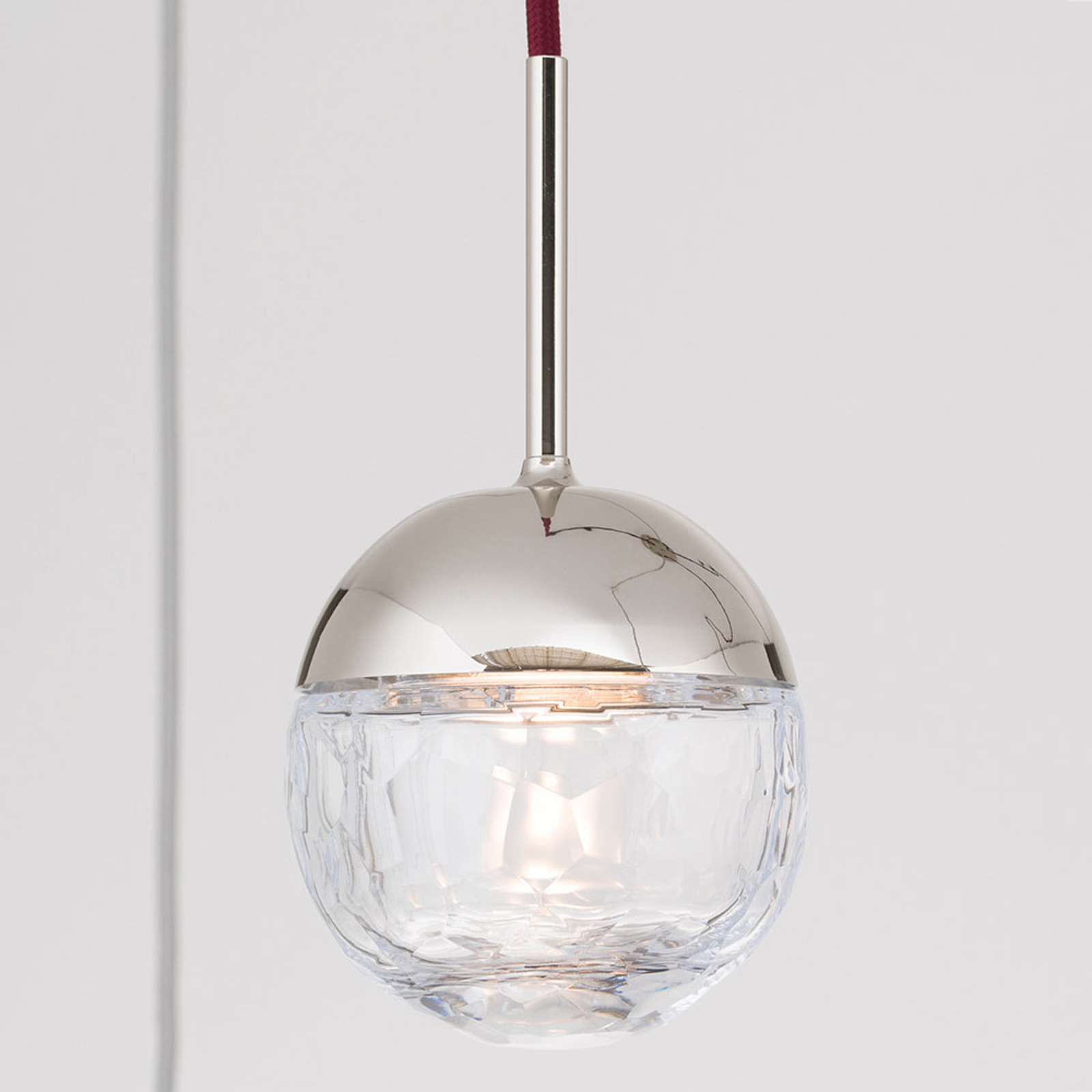 LED-hänglampa Ball fem lampor, färgglad