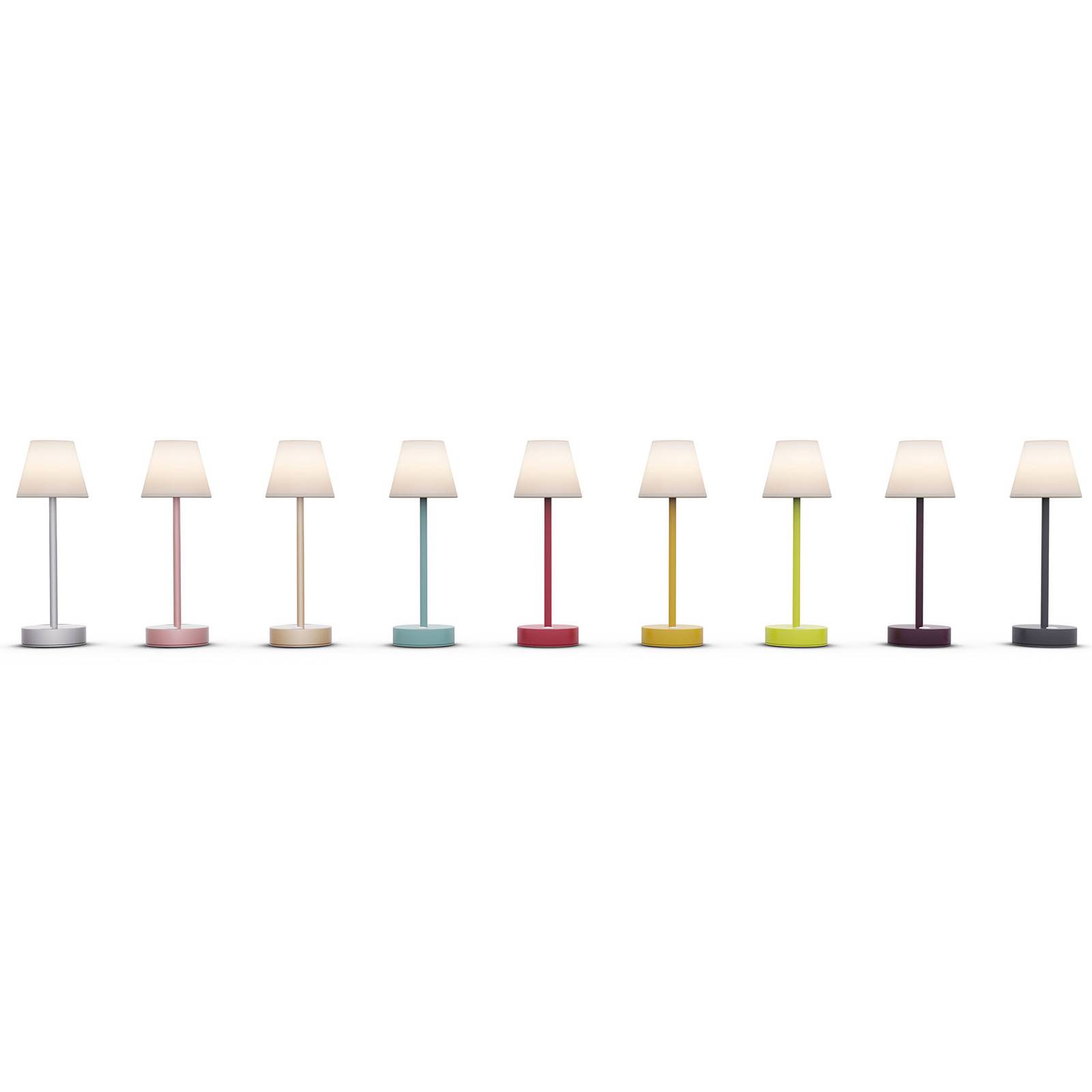 Newgarden Lola Slim LED-bordslampa batteri, vit