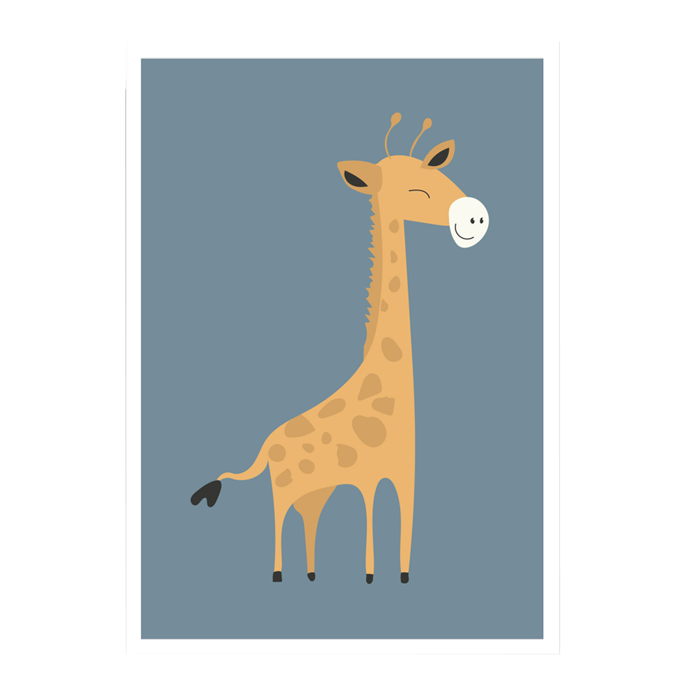 Kunskapstavlan - Poster Mini Print A5 Giraff