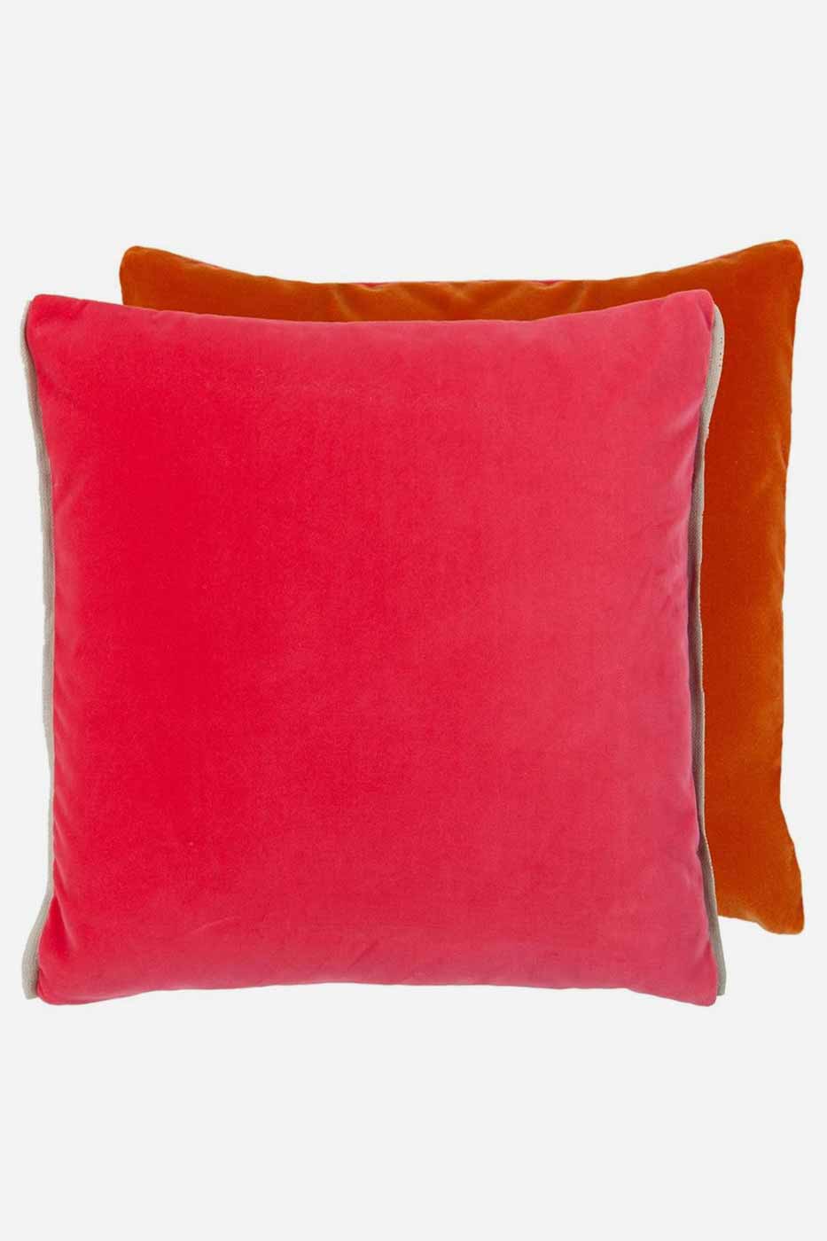 Kudde Varese Bright Fuchsia & Saffron 43x43