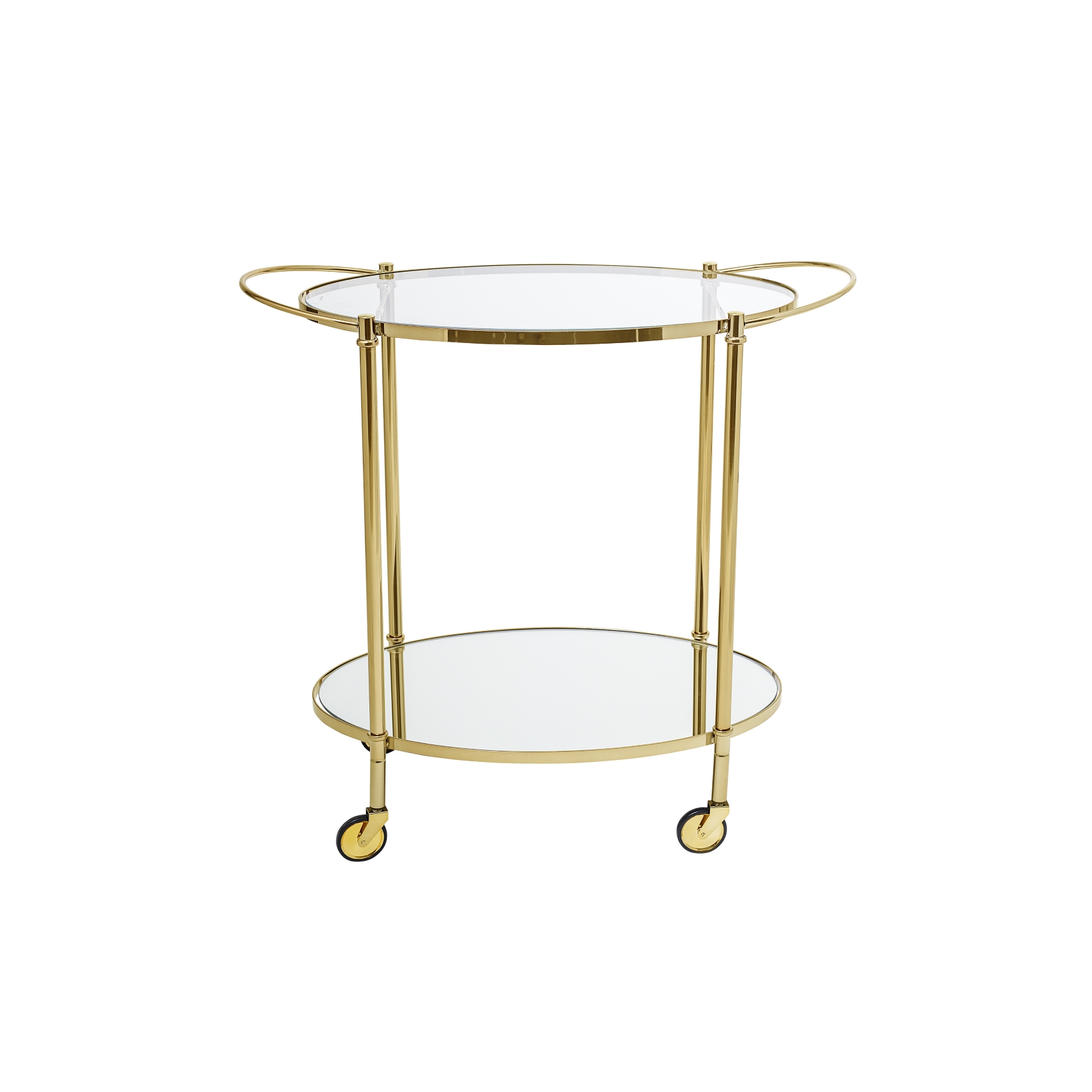 Drinkvagn FINE guld / glas Bloomingville