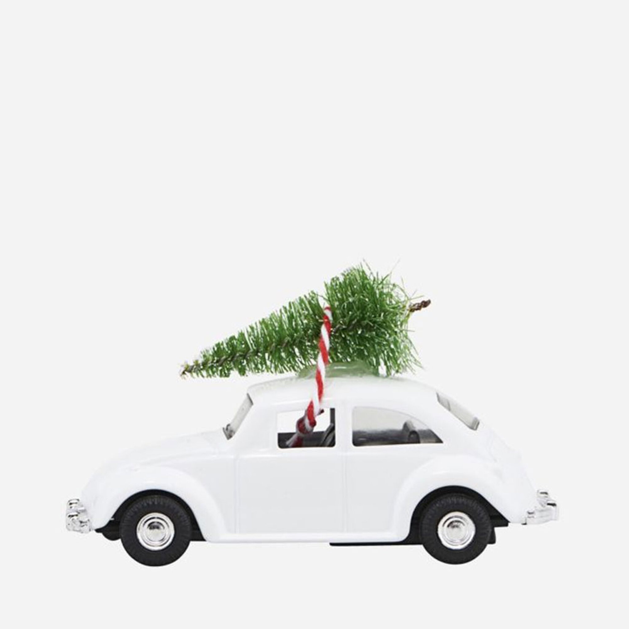 Dekoration Mini XMAS bil, L:8.5CM
