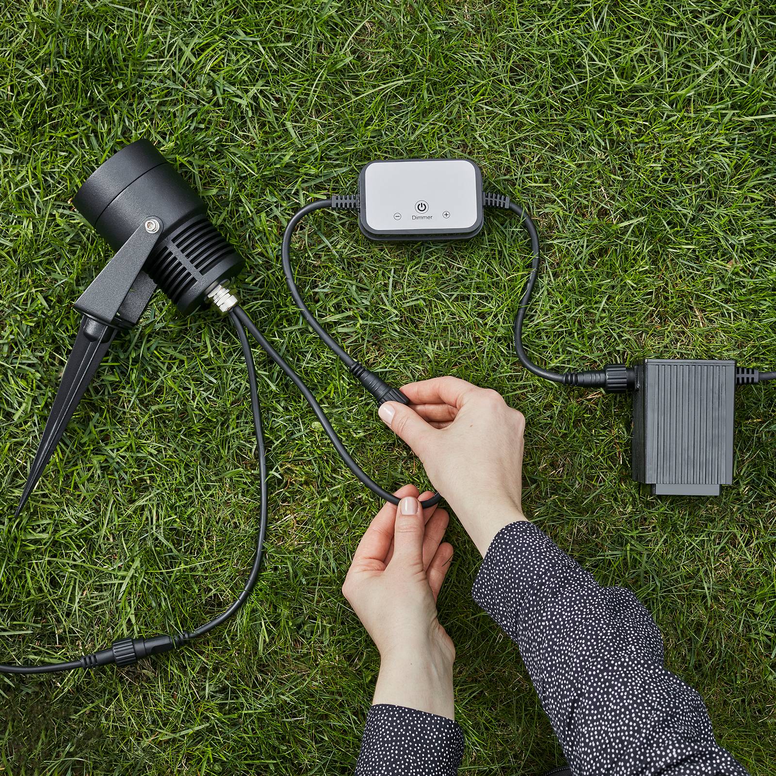 Garden 24 LED-spotlight, svart, 6 watt