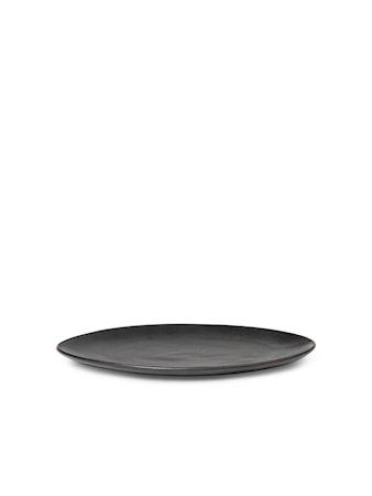Flow Tallrik Medium Svart 22 cm