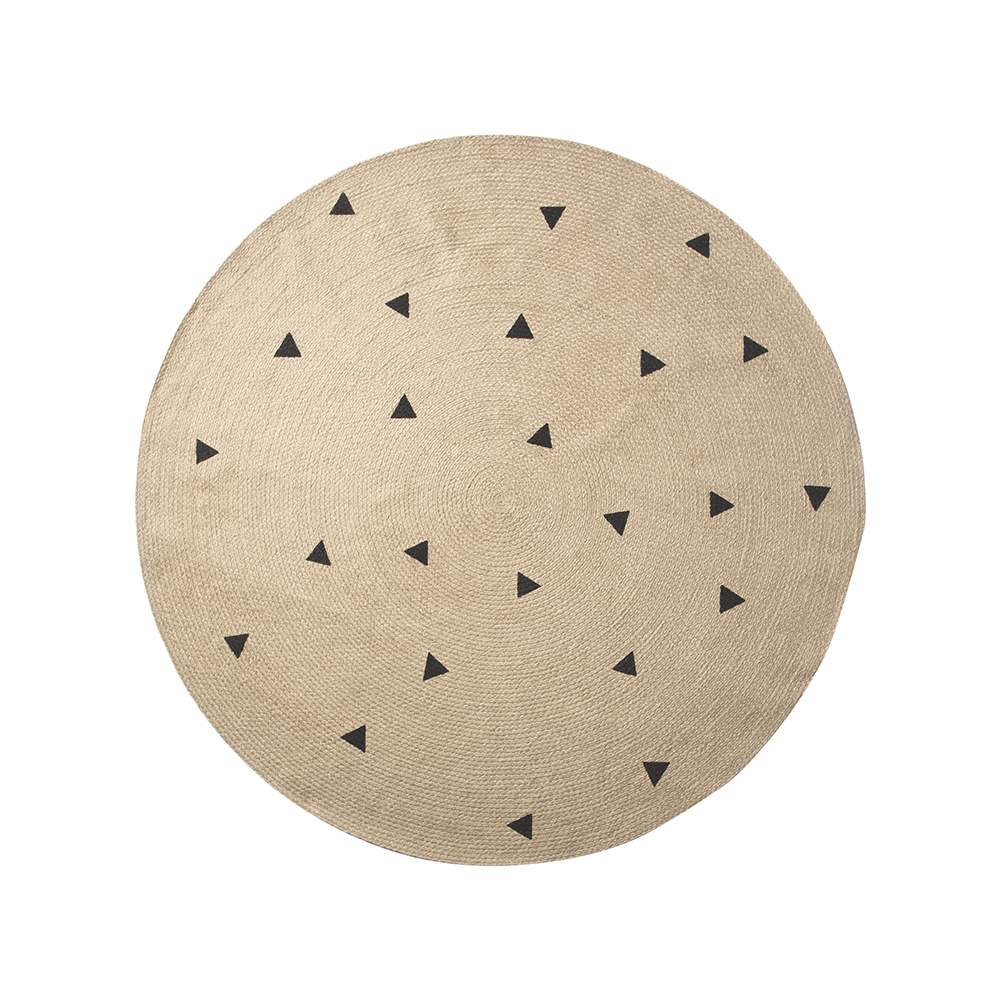 Jutematta rund 130 cm trianglar, Ferm Living