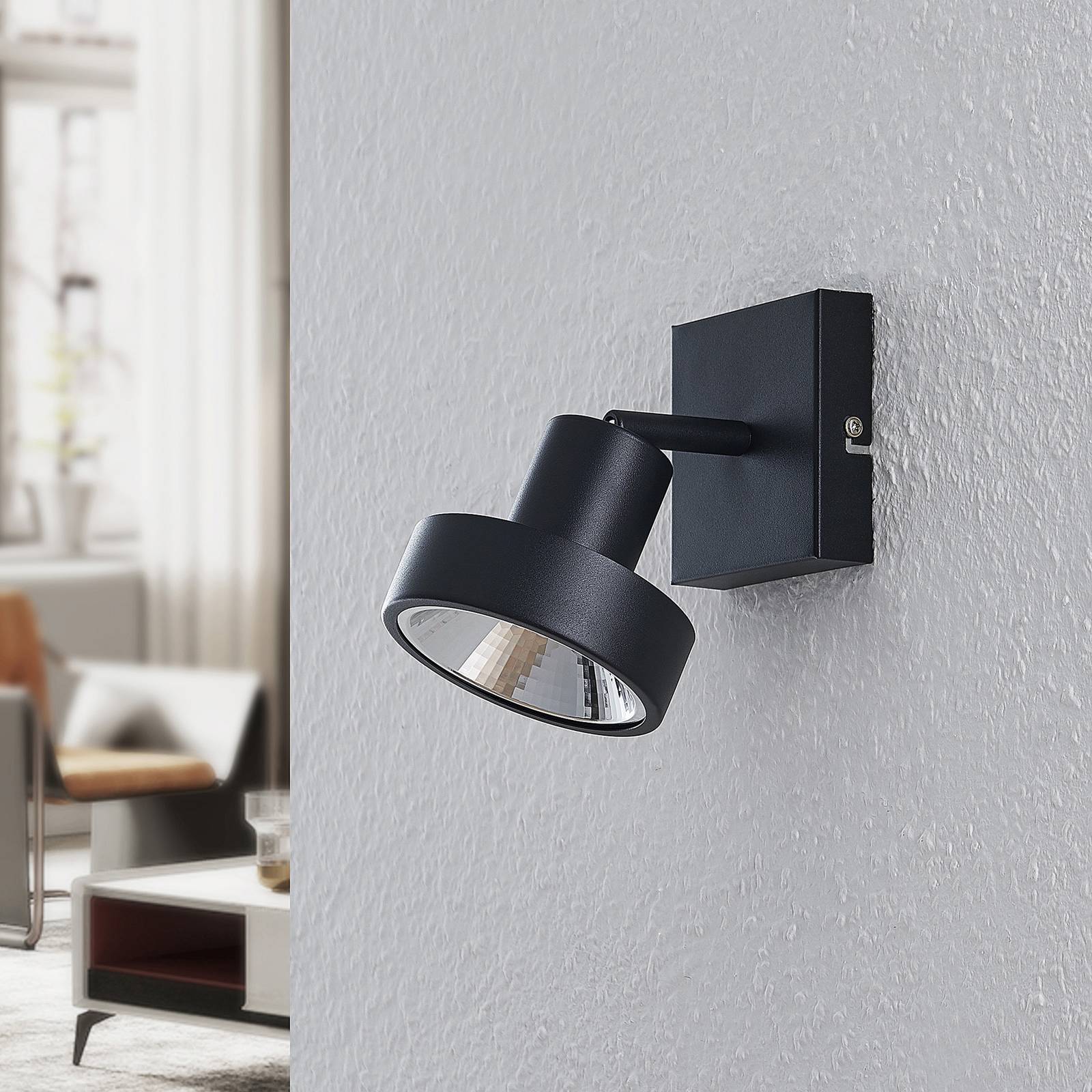 Lindby Ignacio taklampa, 1 lampa svart