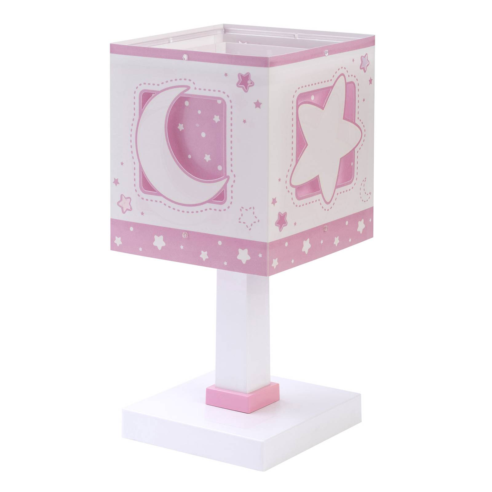 Bordslampa för barnrum Moonlight, rosa